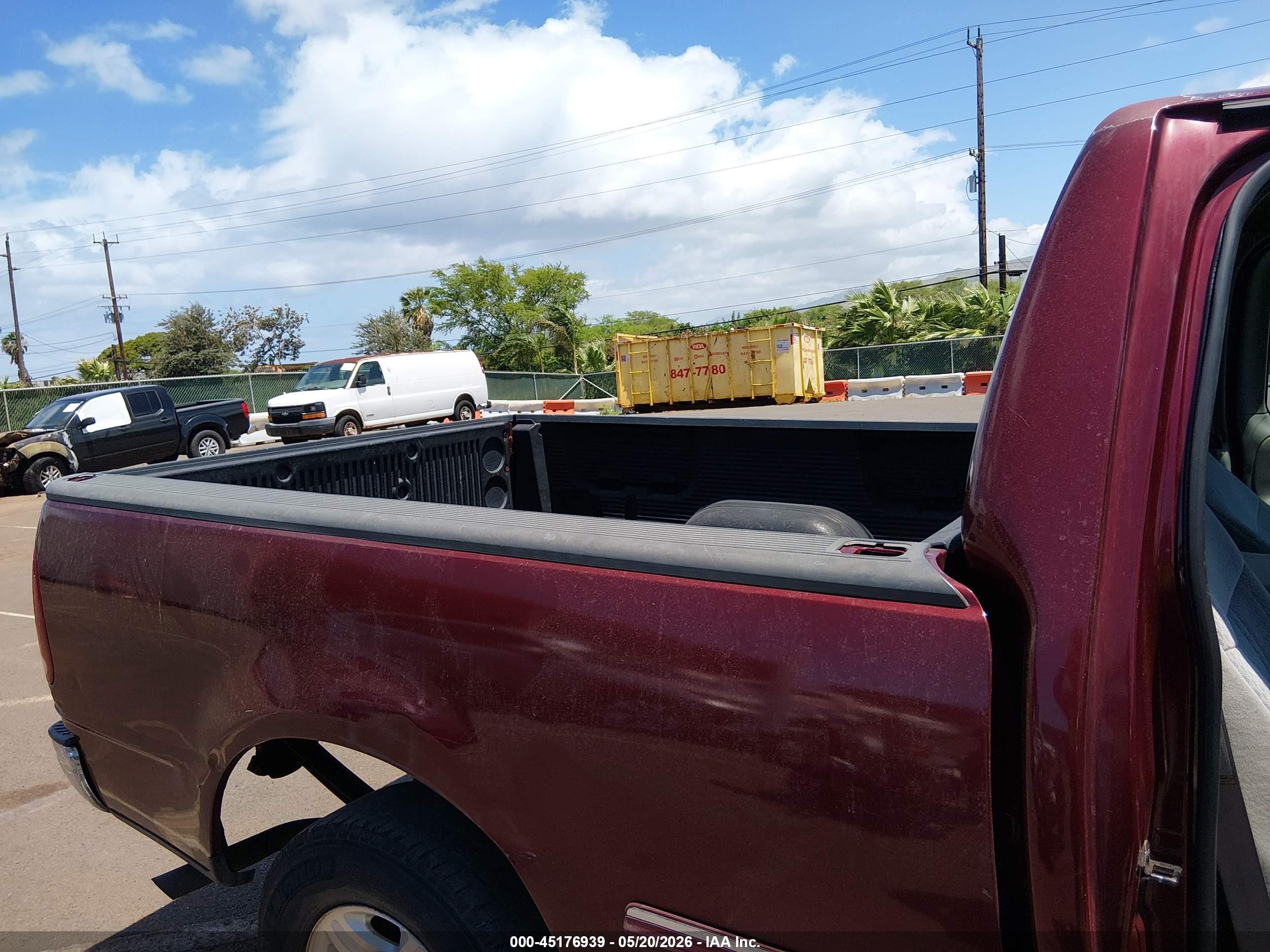 1998 Ford F-150 Standard/xl/xlt Maroon vin: 1FTZF1724WKB61418