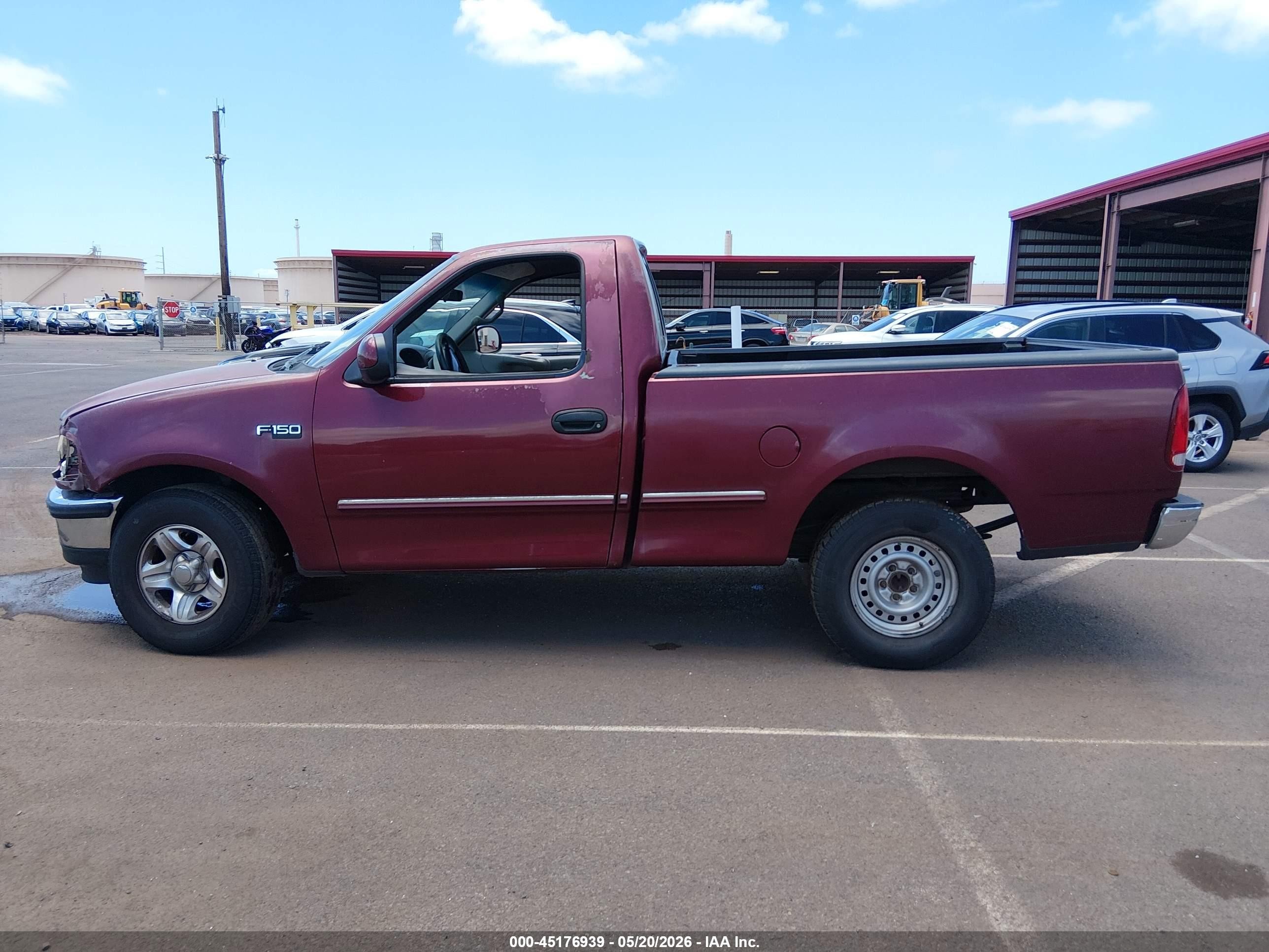 1998 Ford F-150 Standard/xl/xlt Maroon vin: 1FTZF1724WKB61418