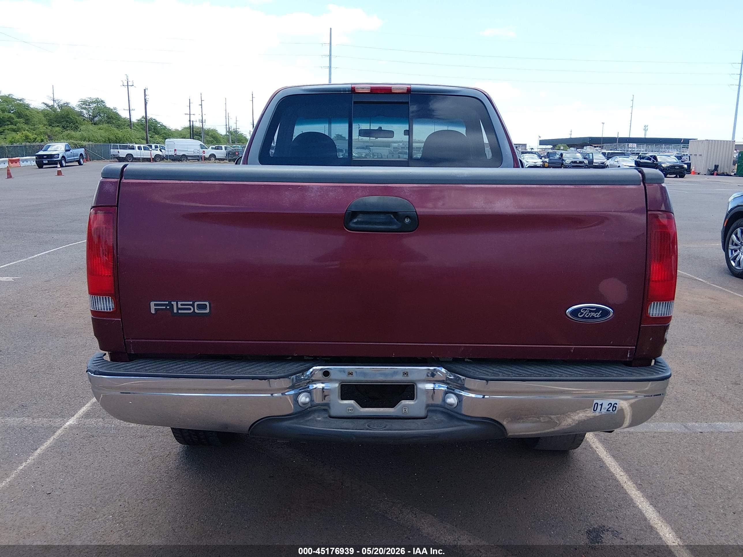 1998 Ford F-150 Standard/xl/xlt Maroon vin: 1FTZF1724WKB61418