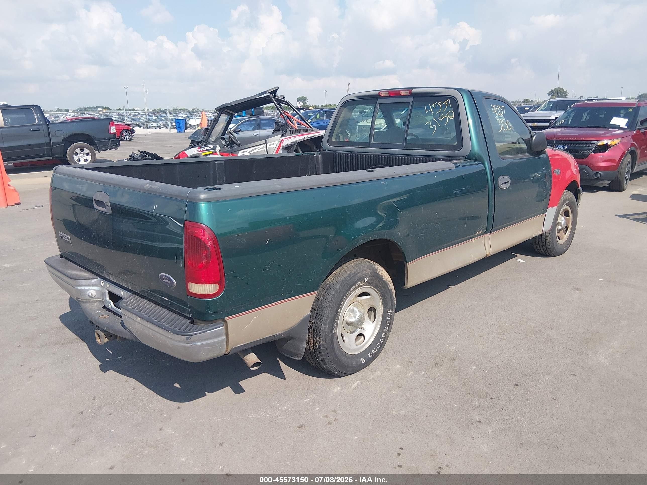 1999 Ford F-150 Work Series/xl/xlt Green vin: 1FTZF1724XKB39601