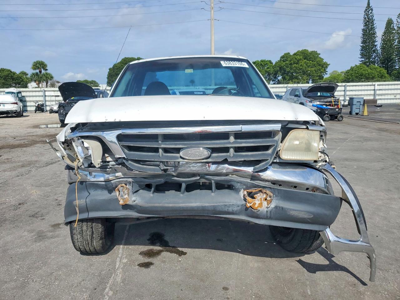 2000 Ford F150 White vin: 1FTZF1724YNB30252