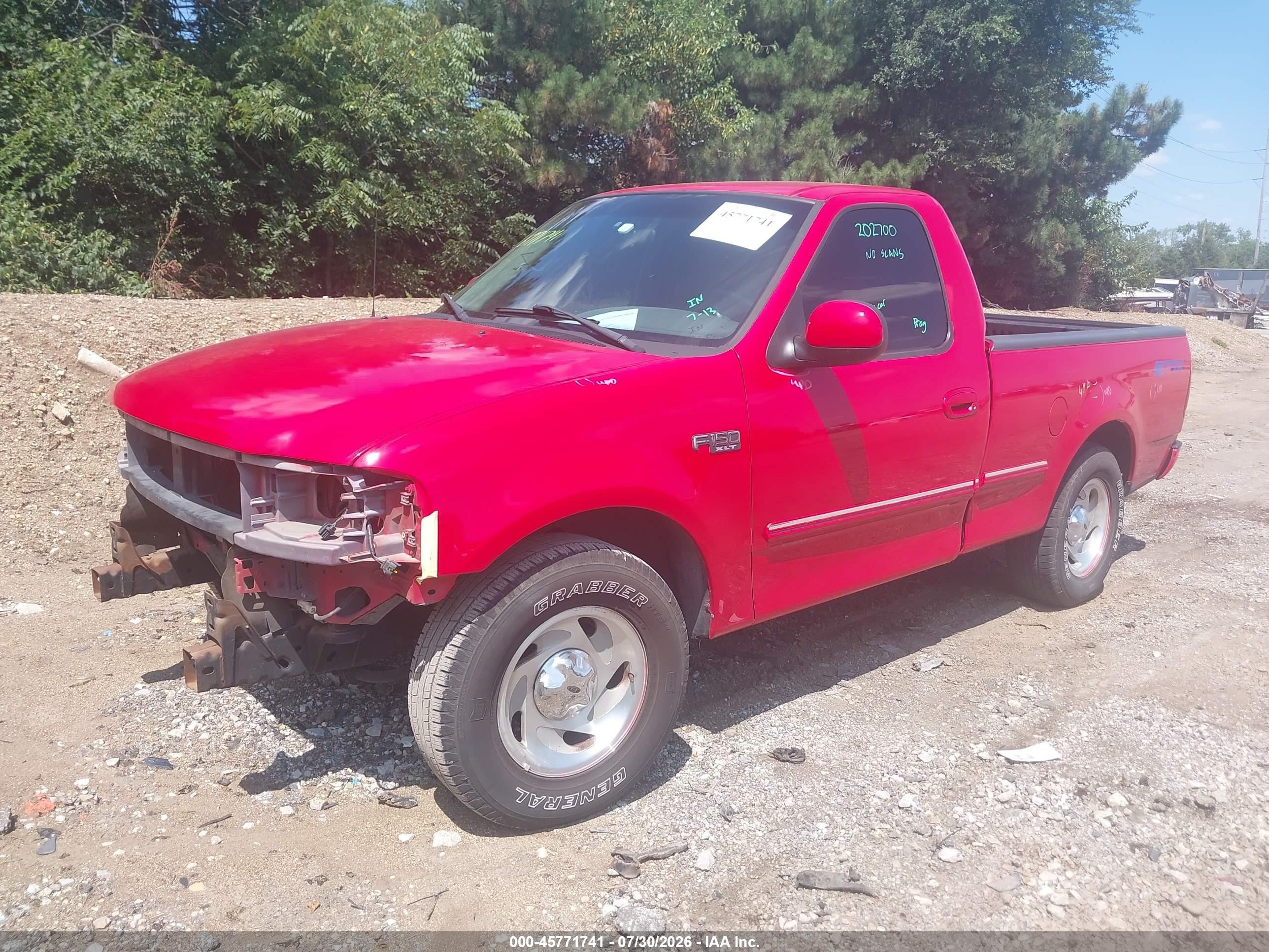 1998 Ford F-150 Standard/xl/xlt Красный vin: 1FTZF1725WNA82662