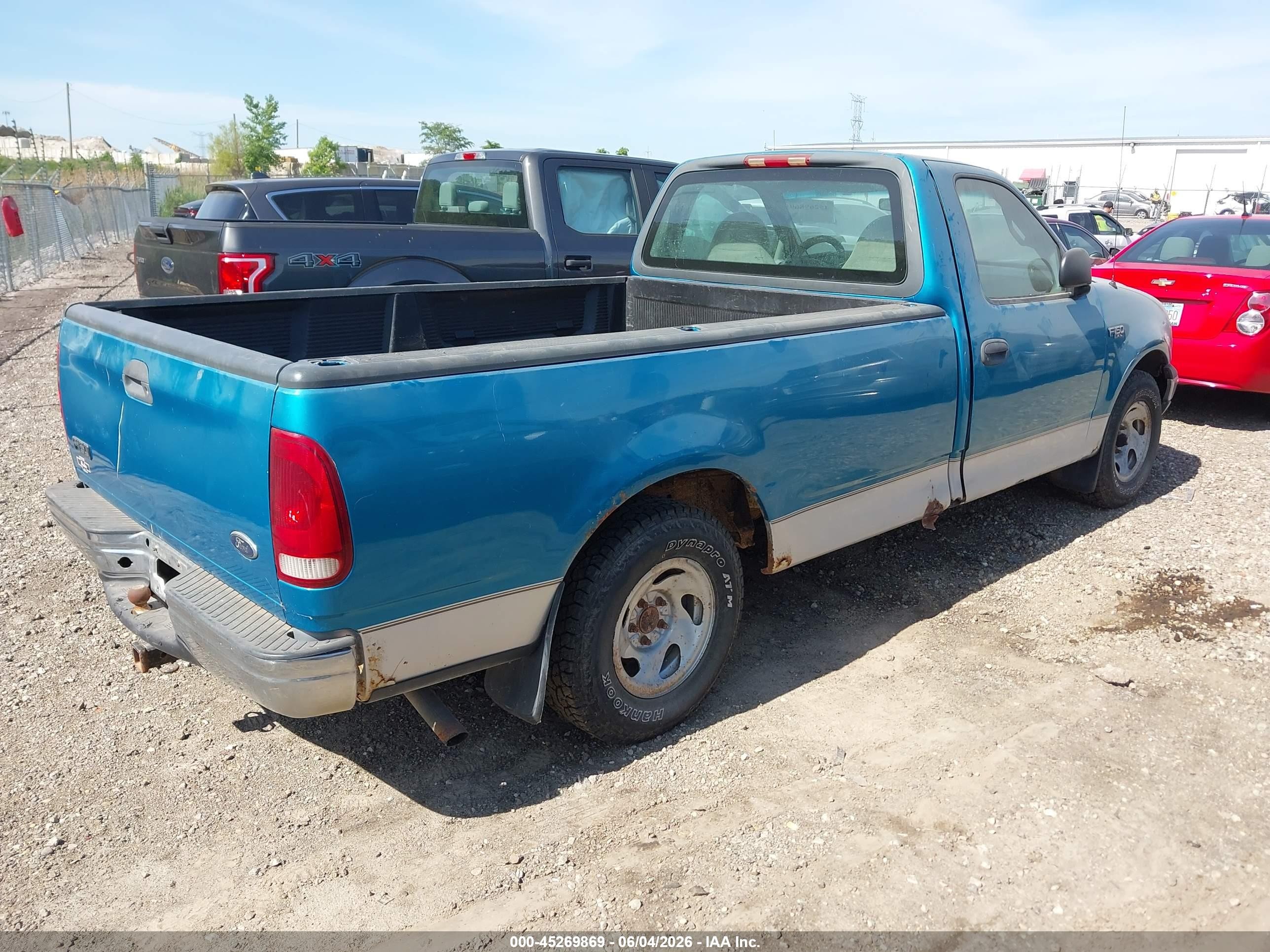 1999 Ford F-150 Work Series/xl/xlt Turquoise vin: 1FTZF1726XKA55909