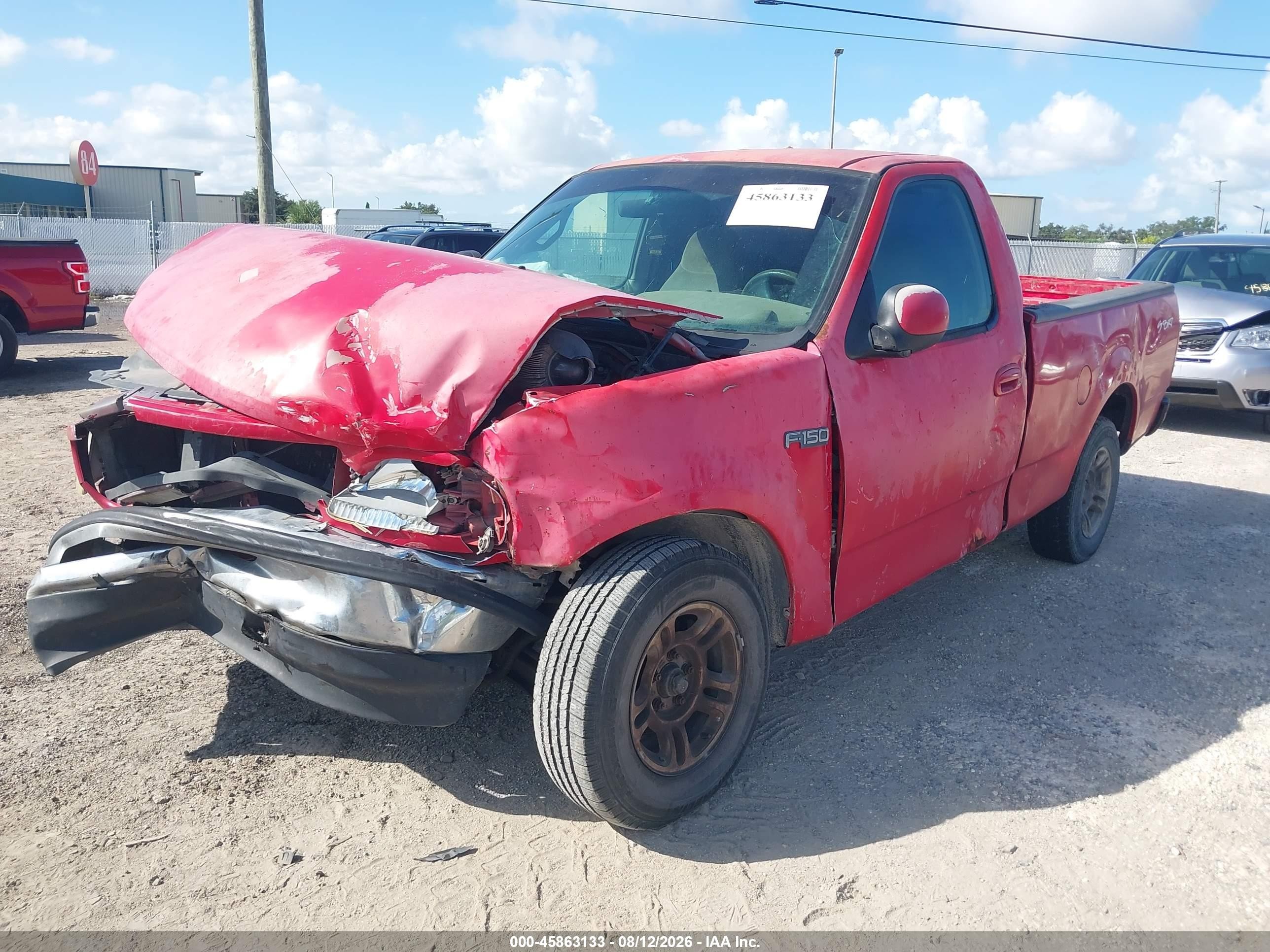 1999 Ford F-150 Work Series/xl/xlt Red vin: 1FTZF1727XKB69224