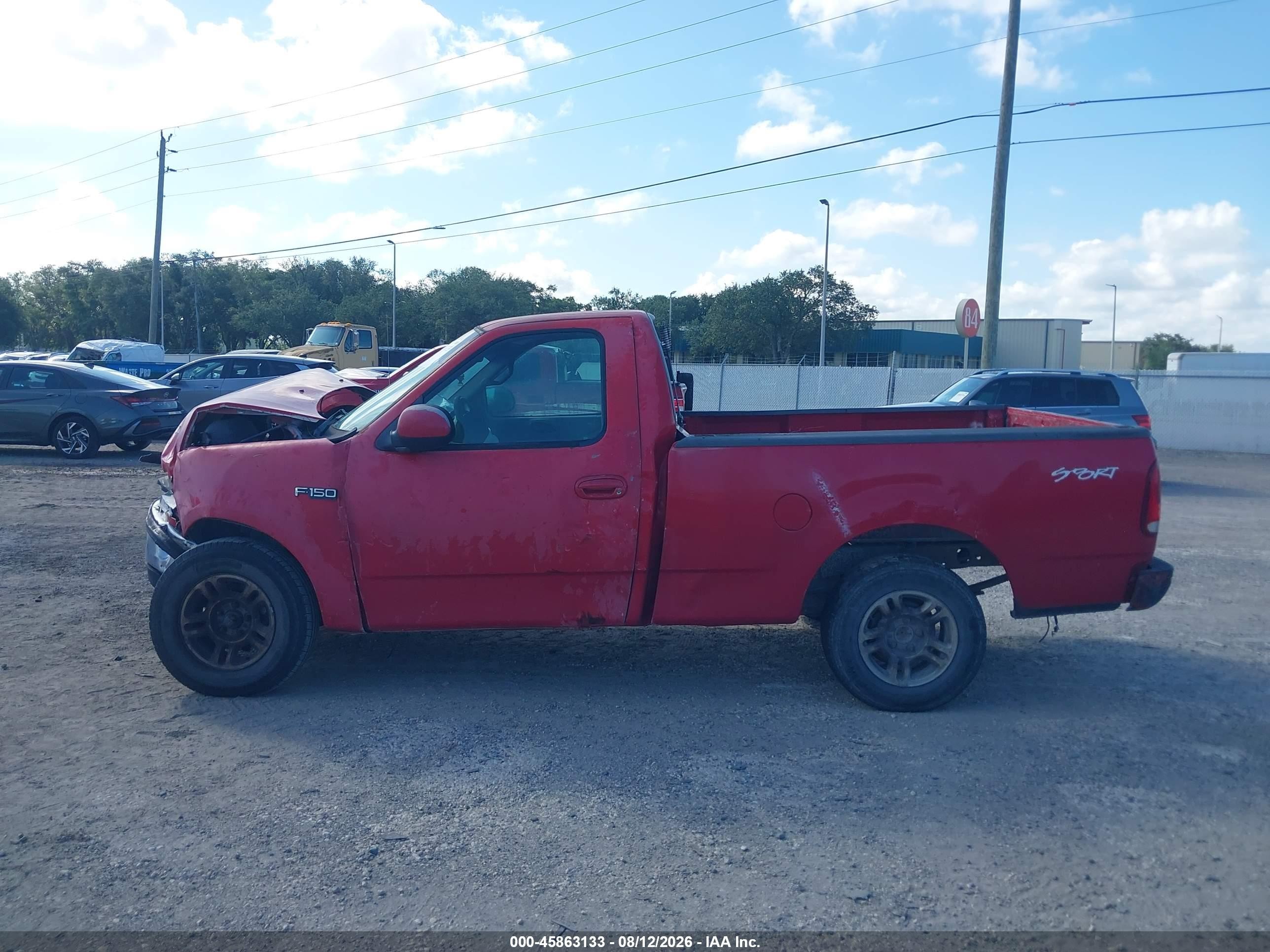 1999 Ford F-150 Work Series/xl/xlt Red vin: 1FTZF1727XKB69224