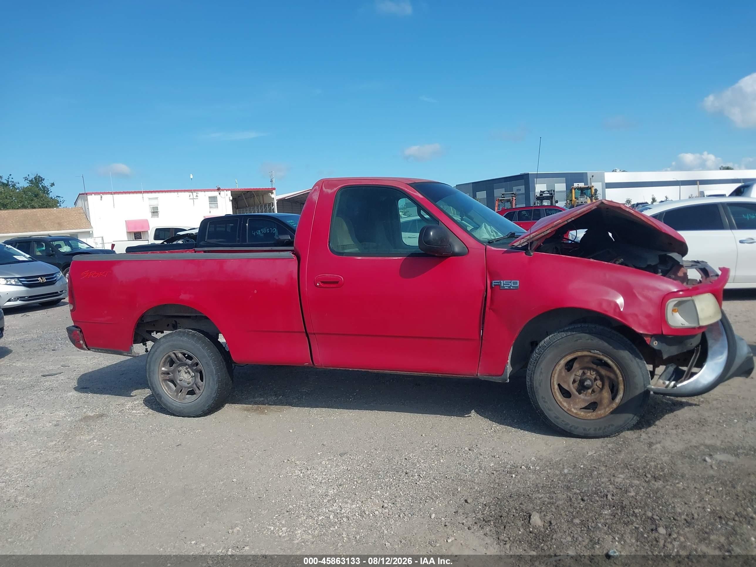 1999 Ford F-150 Work Series/xl/xlt Red vin: 1FTZF1727XKB69224