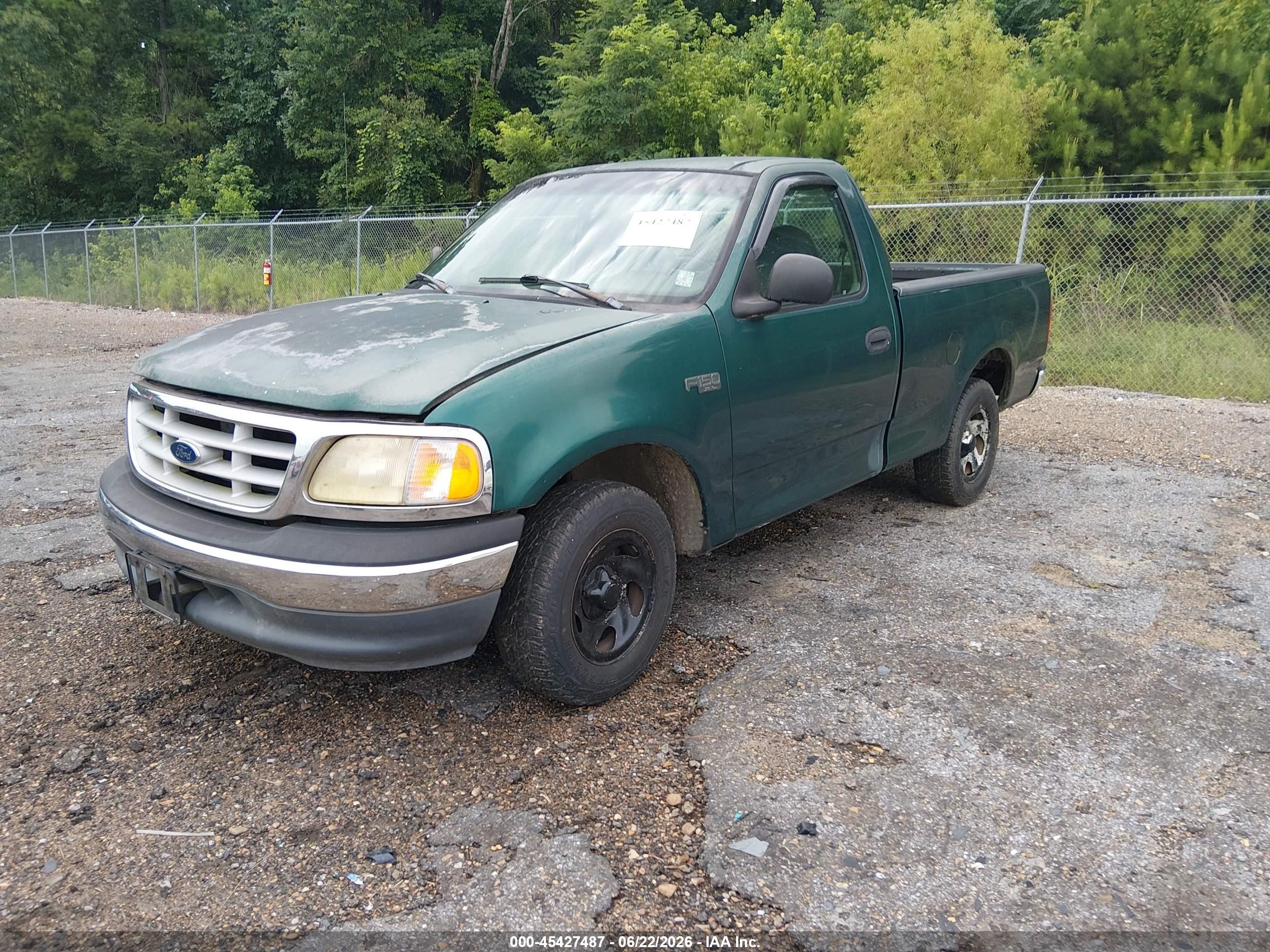 1999 Ford F-150 Work Series/xl/xlt Green vin: 1FTZF1728XKA12219