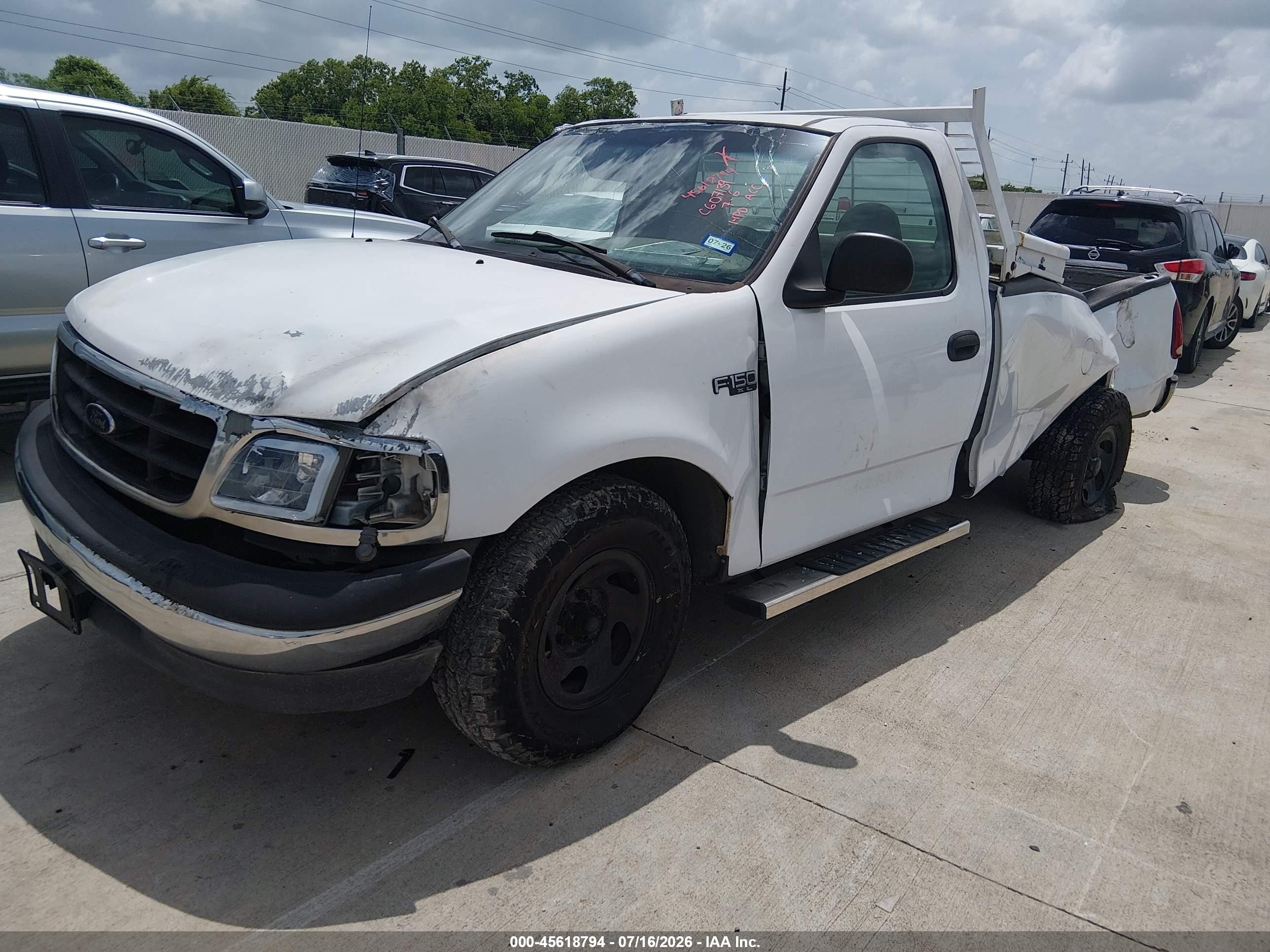 2001 Ford F-150 Xl/xlt White vin: 1FTZF17291KF81362