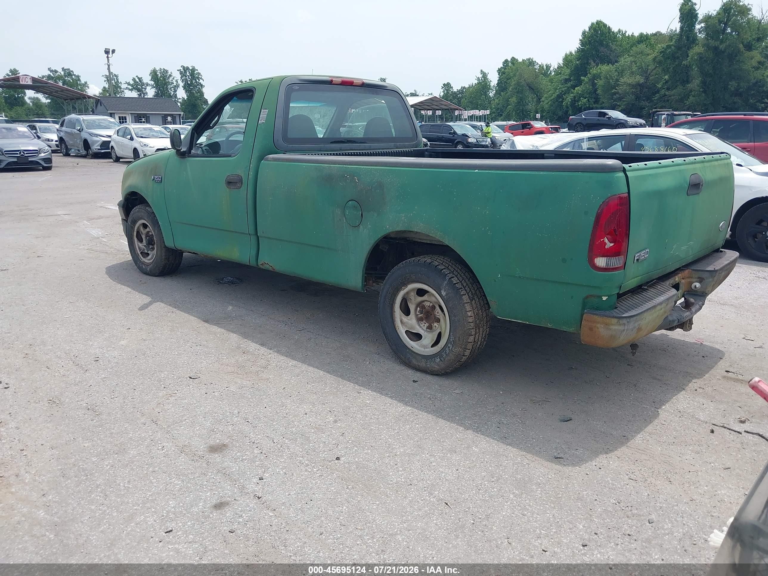 2001 Ford F-150 Xl/xlt Green vin: 1FTZF17291NA58812