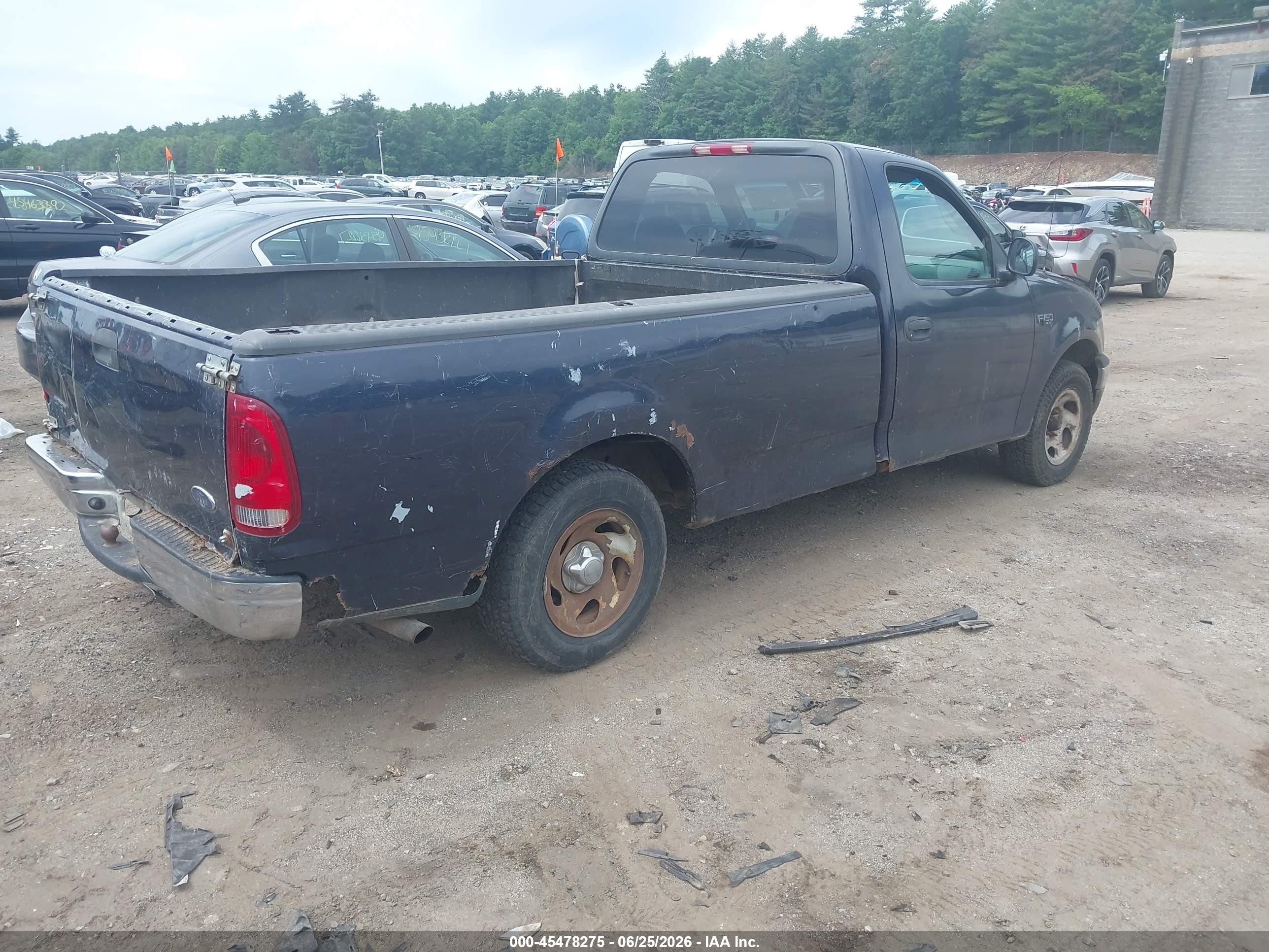 2001 Ford F-150 Xl/xlt Blue vin: 1FTZF172X1NA24474