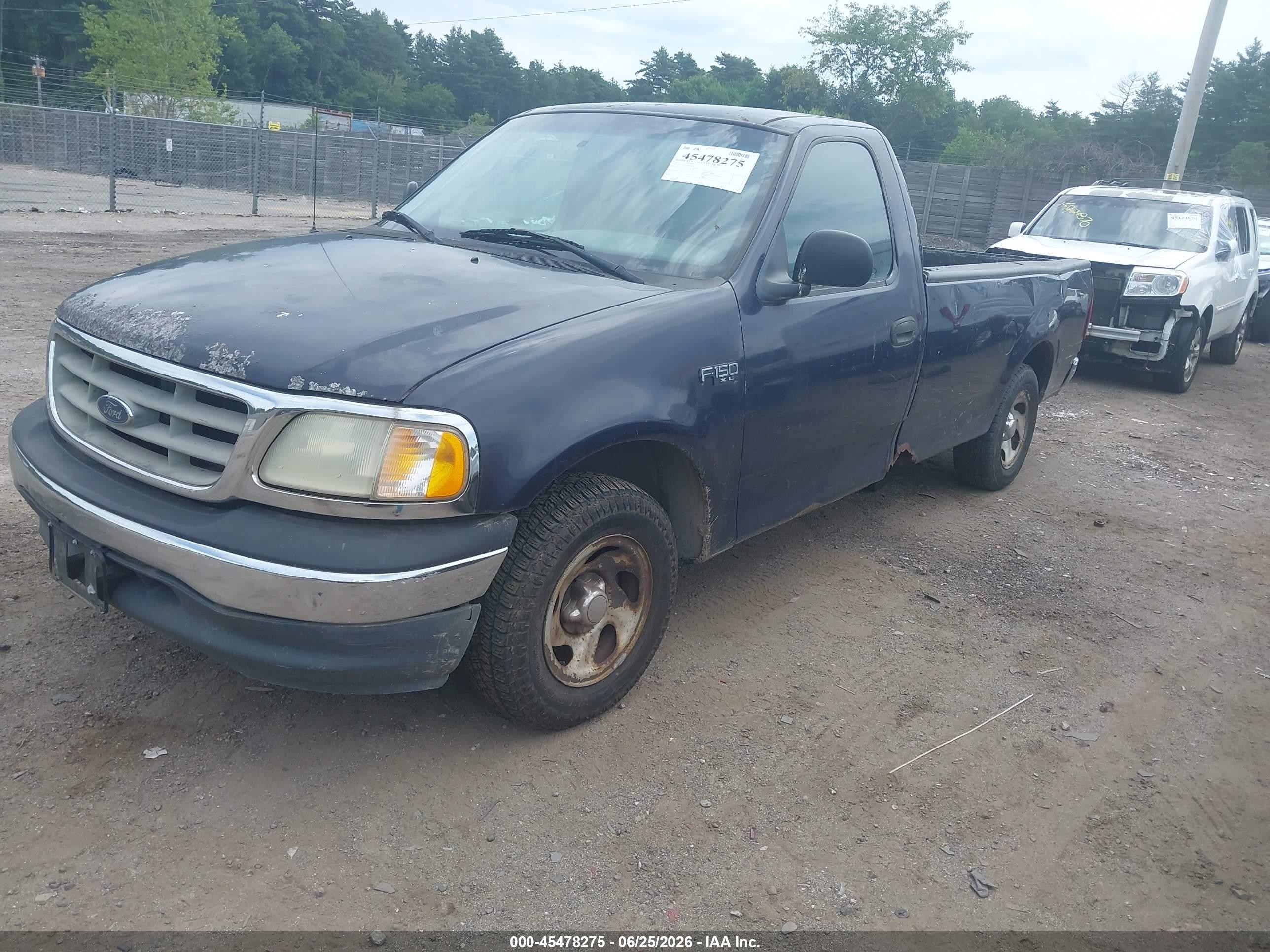 2001 Ford F-150 Xl/xlt Blue vin: 1FTZF172X1NA24474