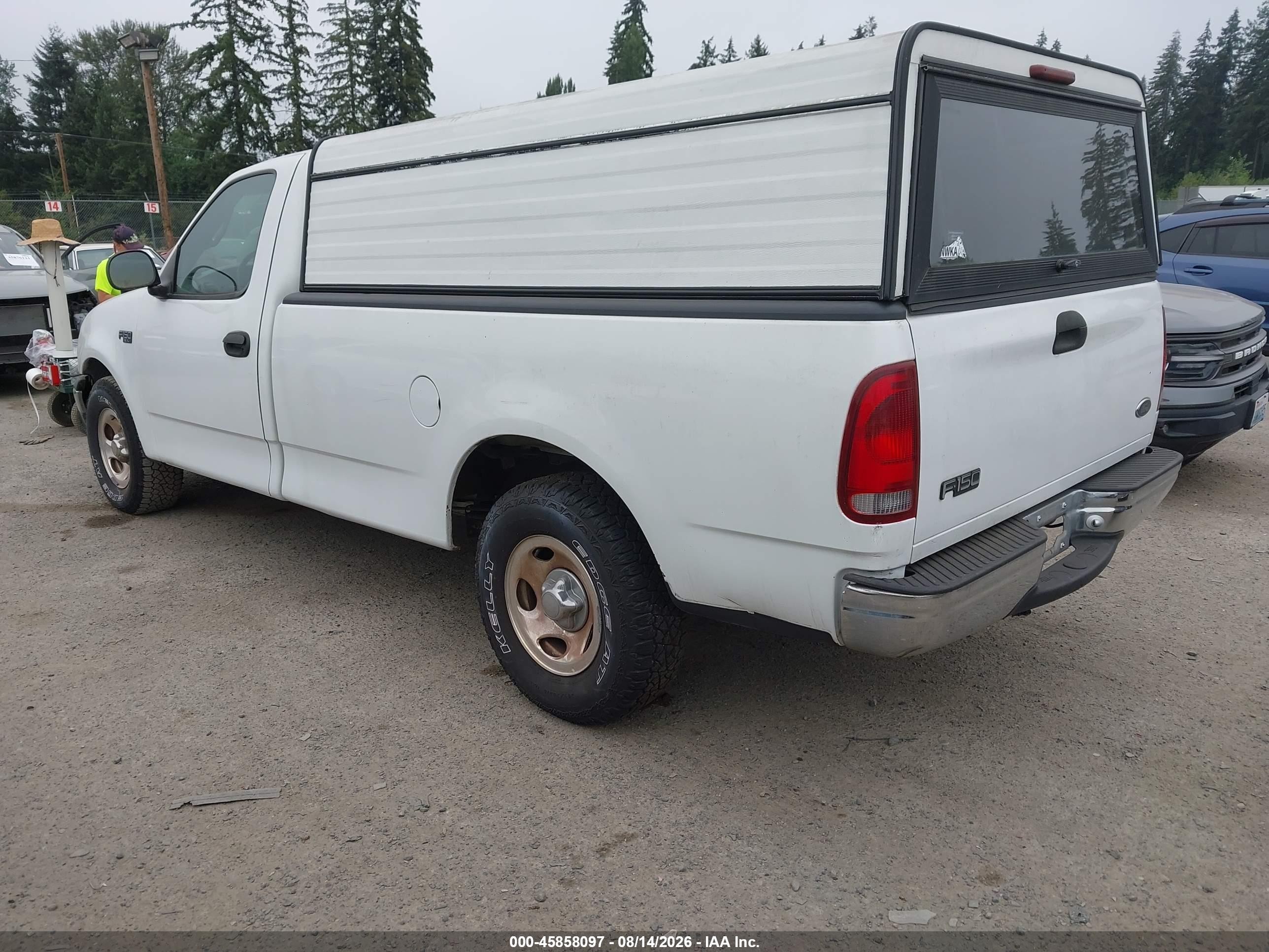 2000 Ford F-150 Work Series/xl/xlt White vin: 1FTZF172XYNB35505