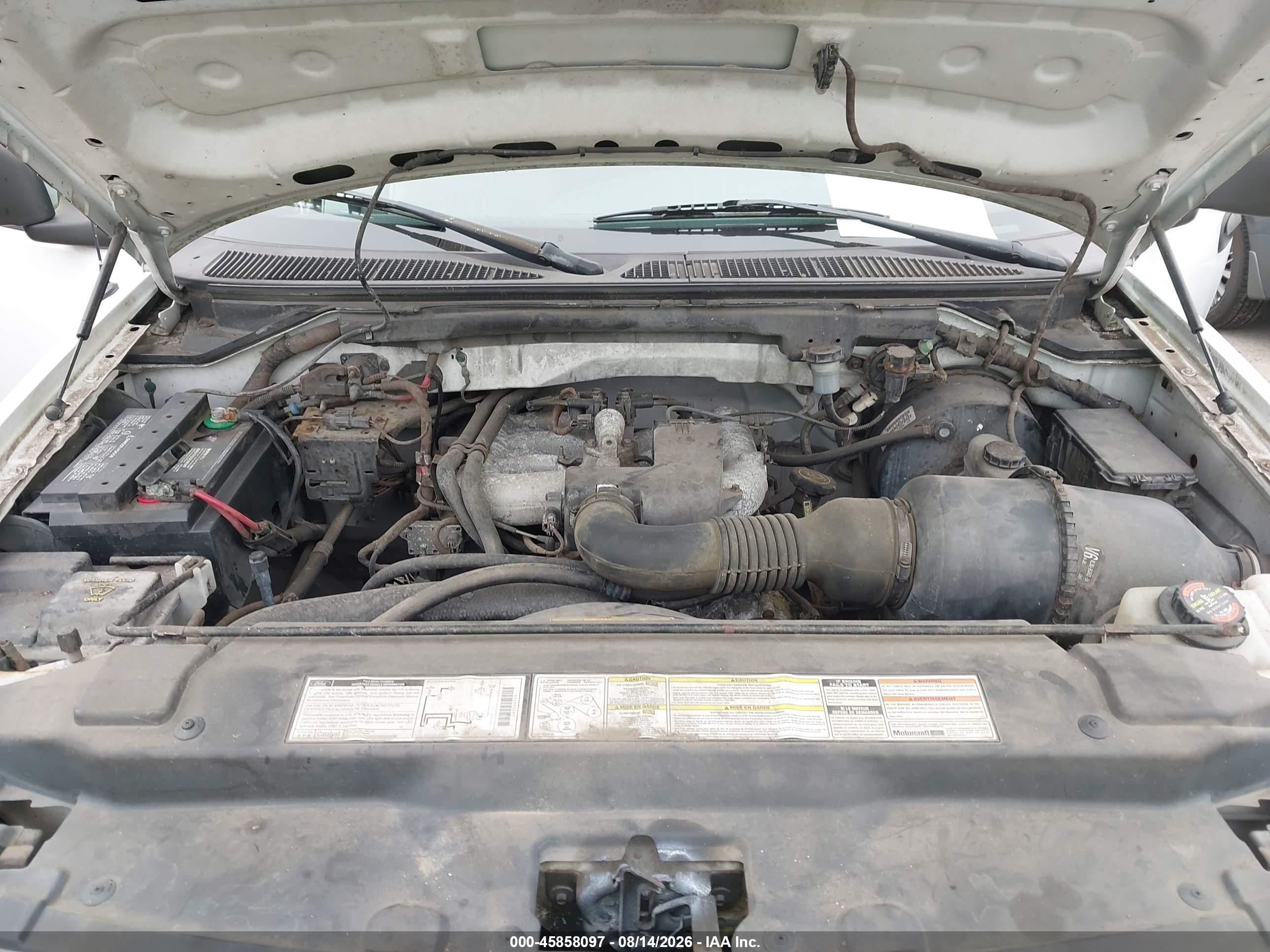 2000 Ford F-150 Work Series/xl/xlt White vin: 1FTZF172XYNB35505