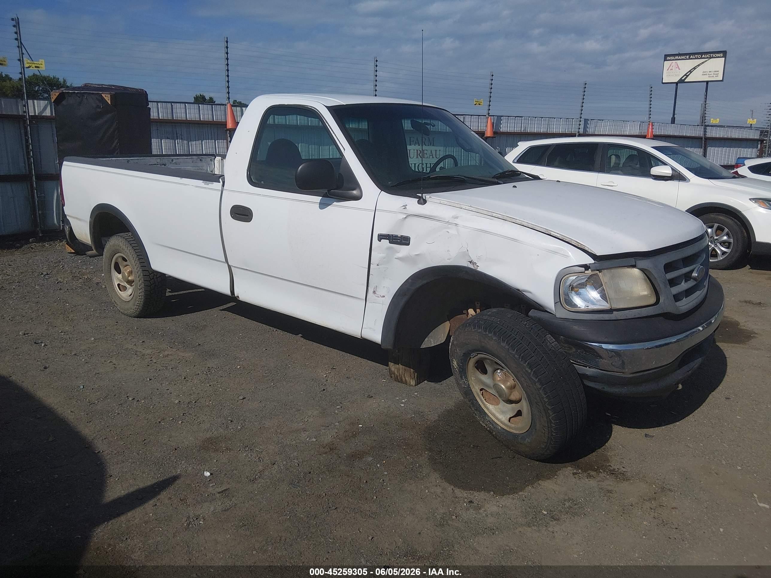 2000 Ford F-150 Work Series/xl/xlt White vin: 1FTZF1825YNB33563
