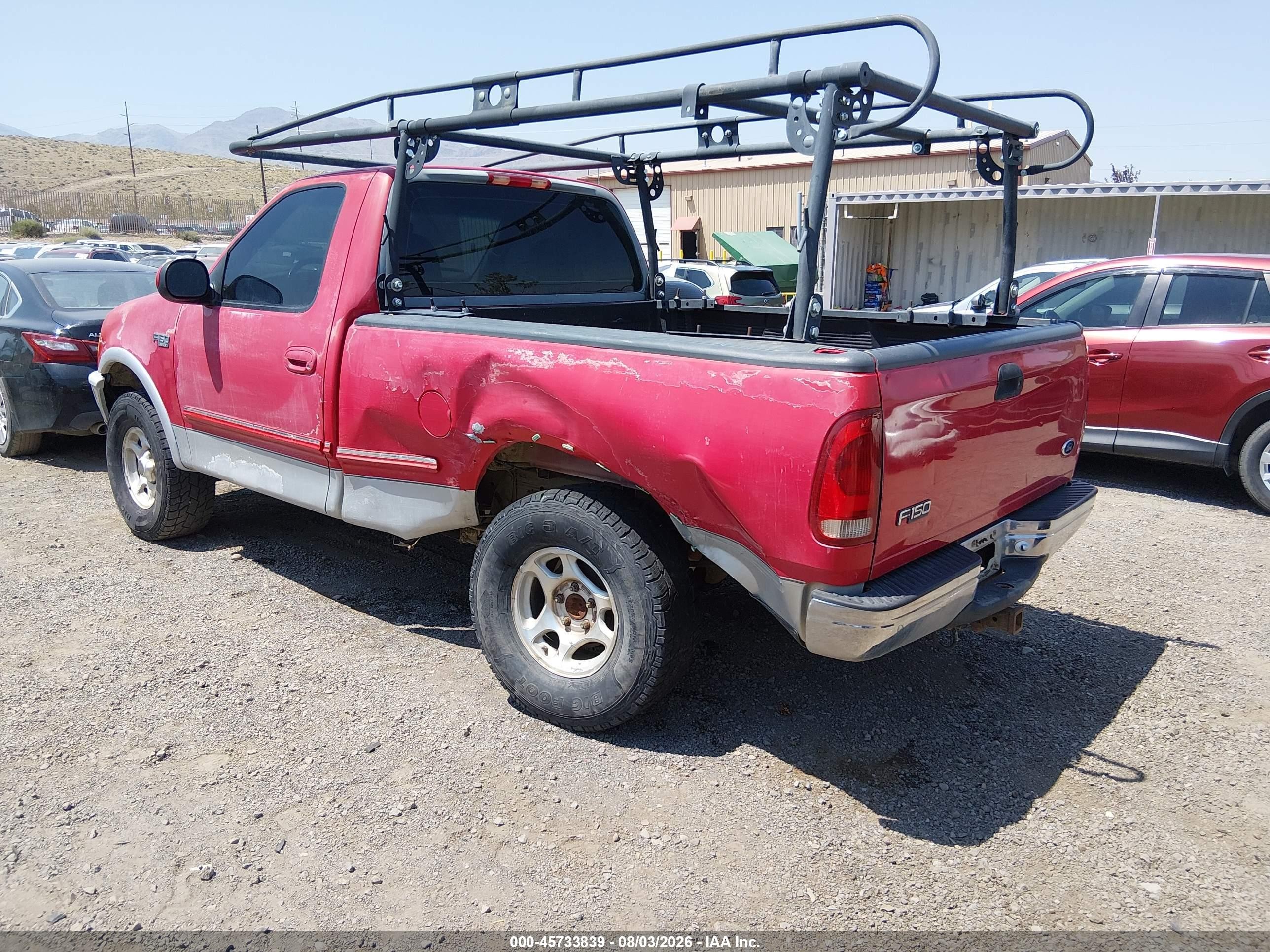 1998 Ford F-150 Standard/xl/xlt Red vin: 1FTZF1826WKB49527