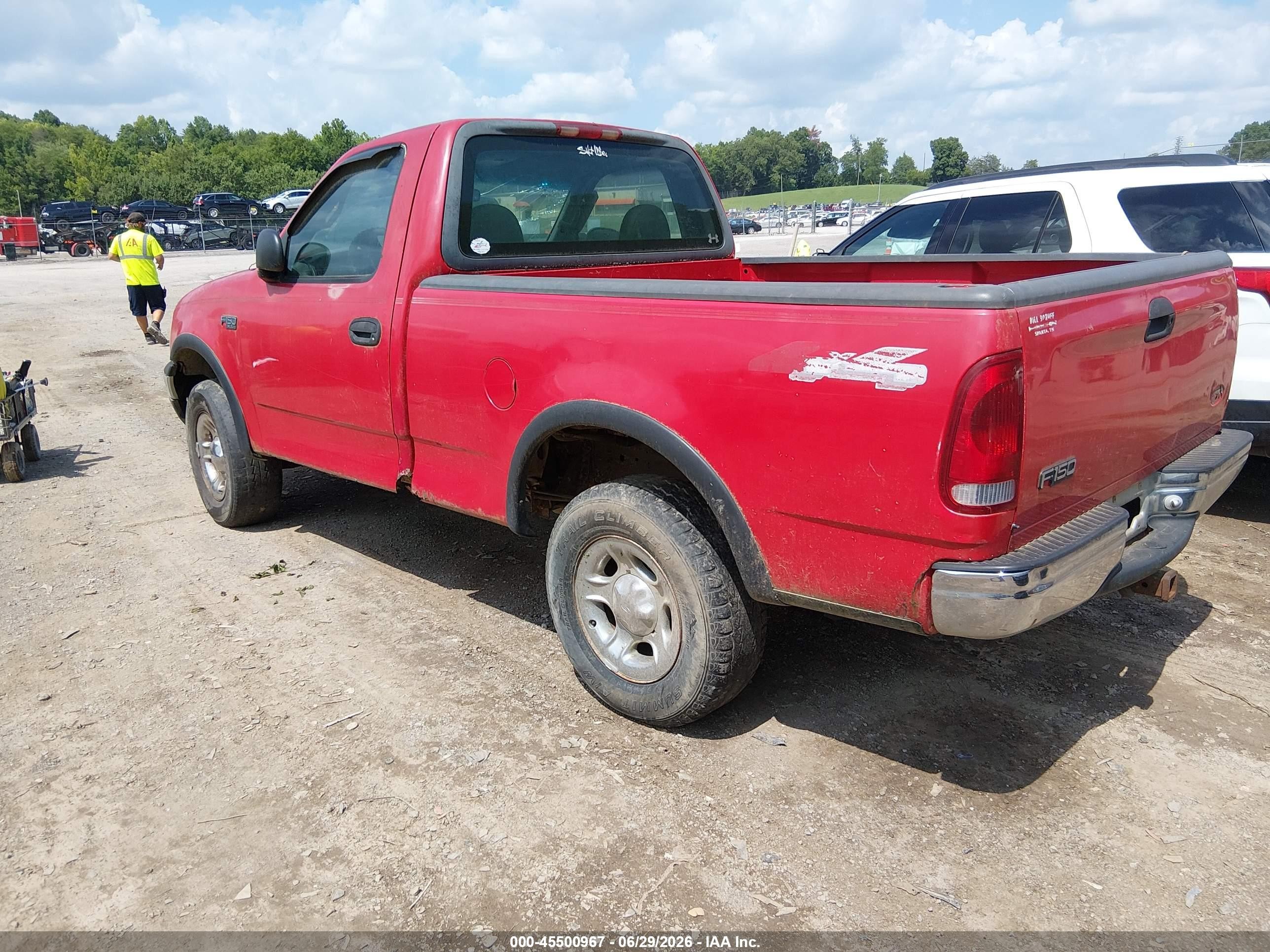 2000 Ford F-150 Work Series/xl/xlt Red vin: 1FTZF182XYNA67852