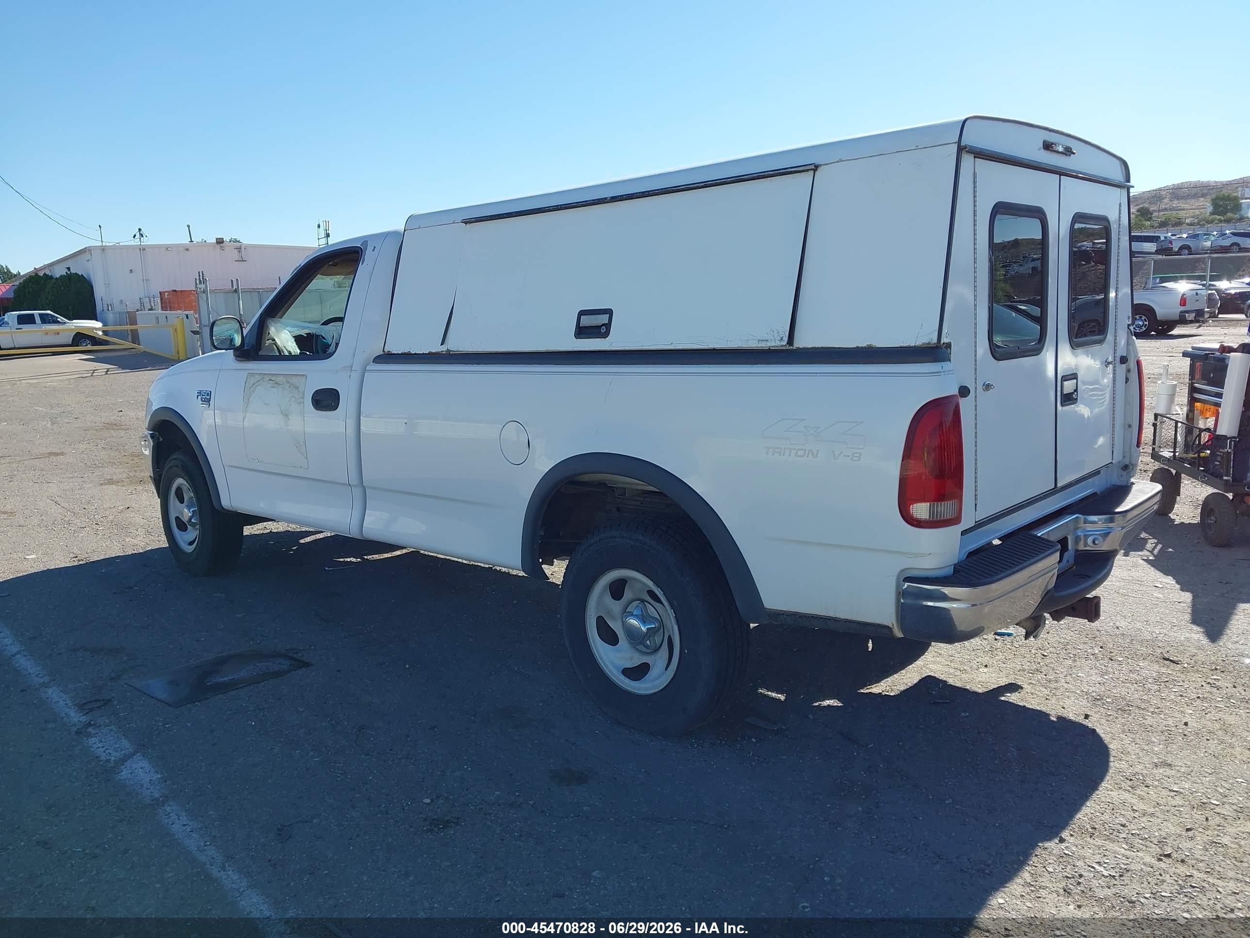 1998 Ford F-150 Lariat/standard/xl/xlt White vin: 1FTZF1861WKB50166