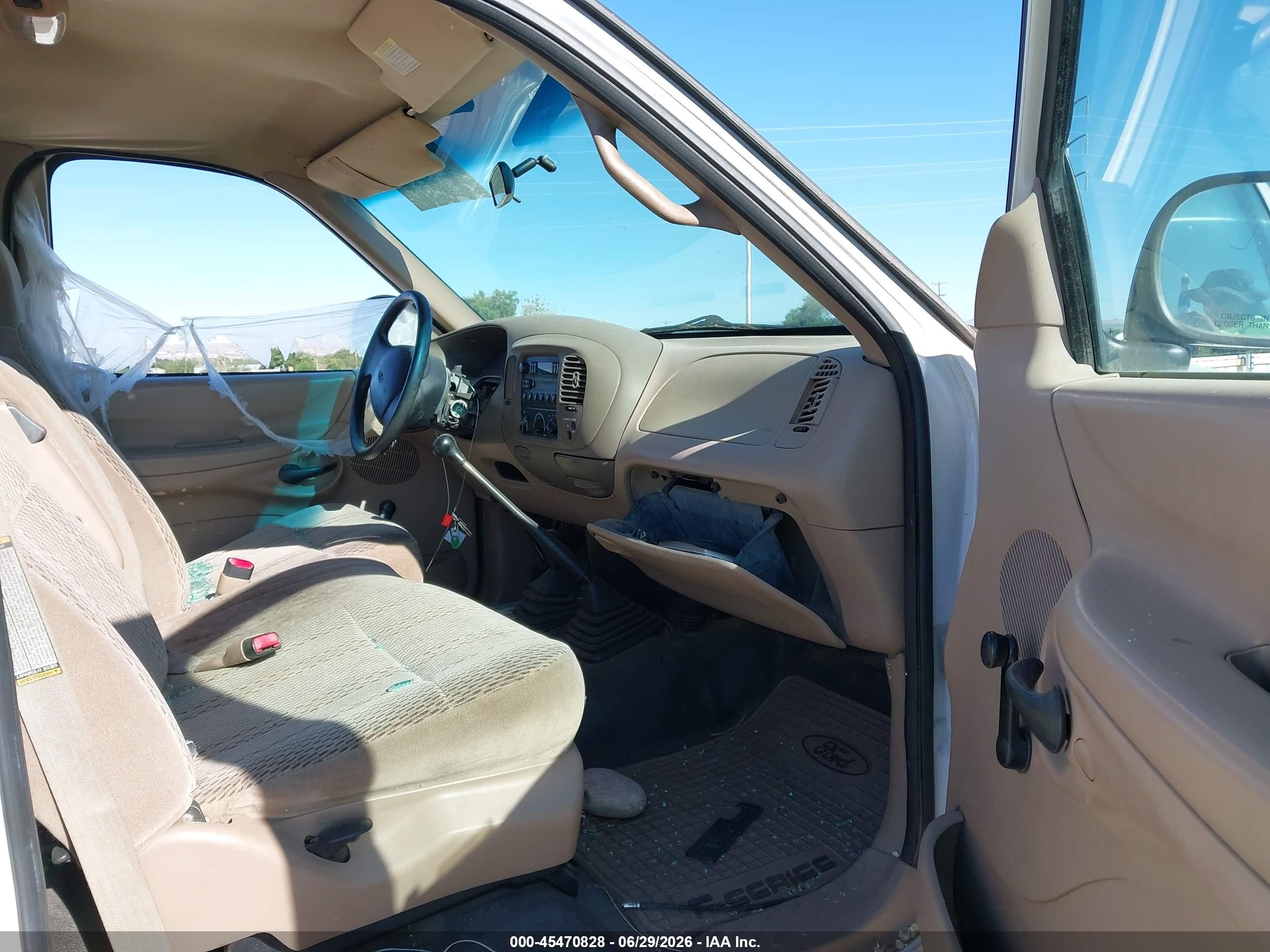 1998 Ford F-150 Lariat/standard/xl/xlt White vin: 1FTZF1861WKB50166