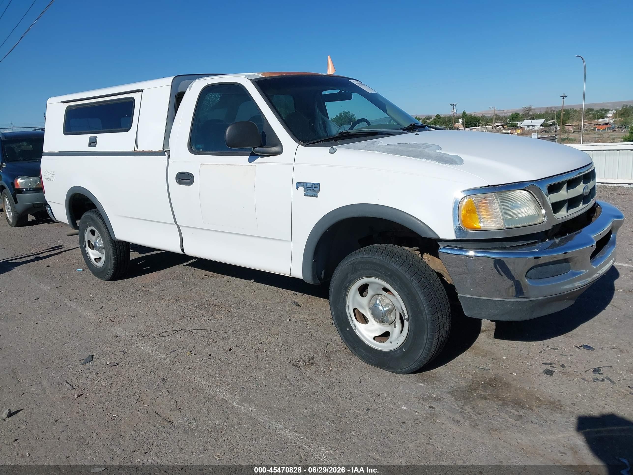 1998 Ford F-150 Lariat/standard/xl/xlt White vin: 1FTZF1861WKB50166