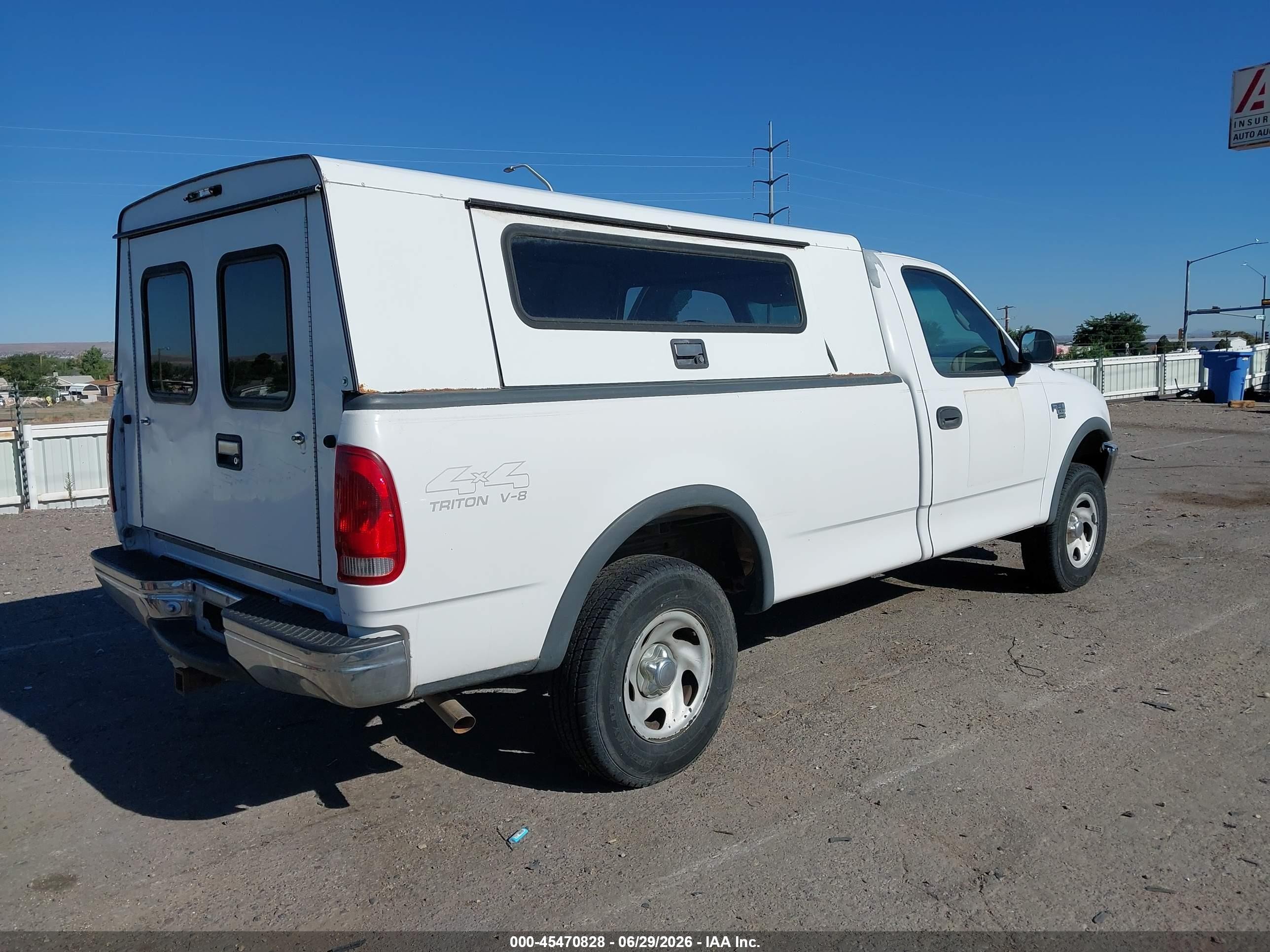 1998 Ford F-150 Lariat/standard/xl/xlt White vin: 1FTZF1861WKB50166
