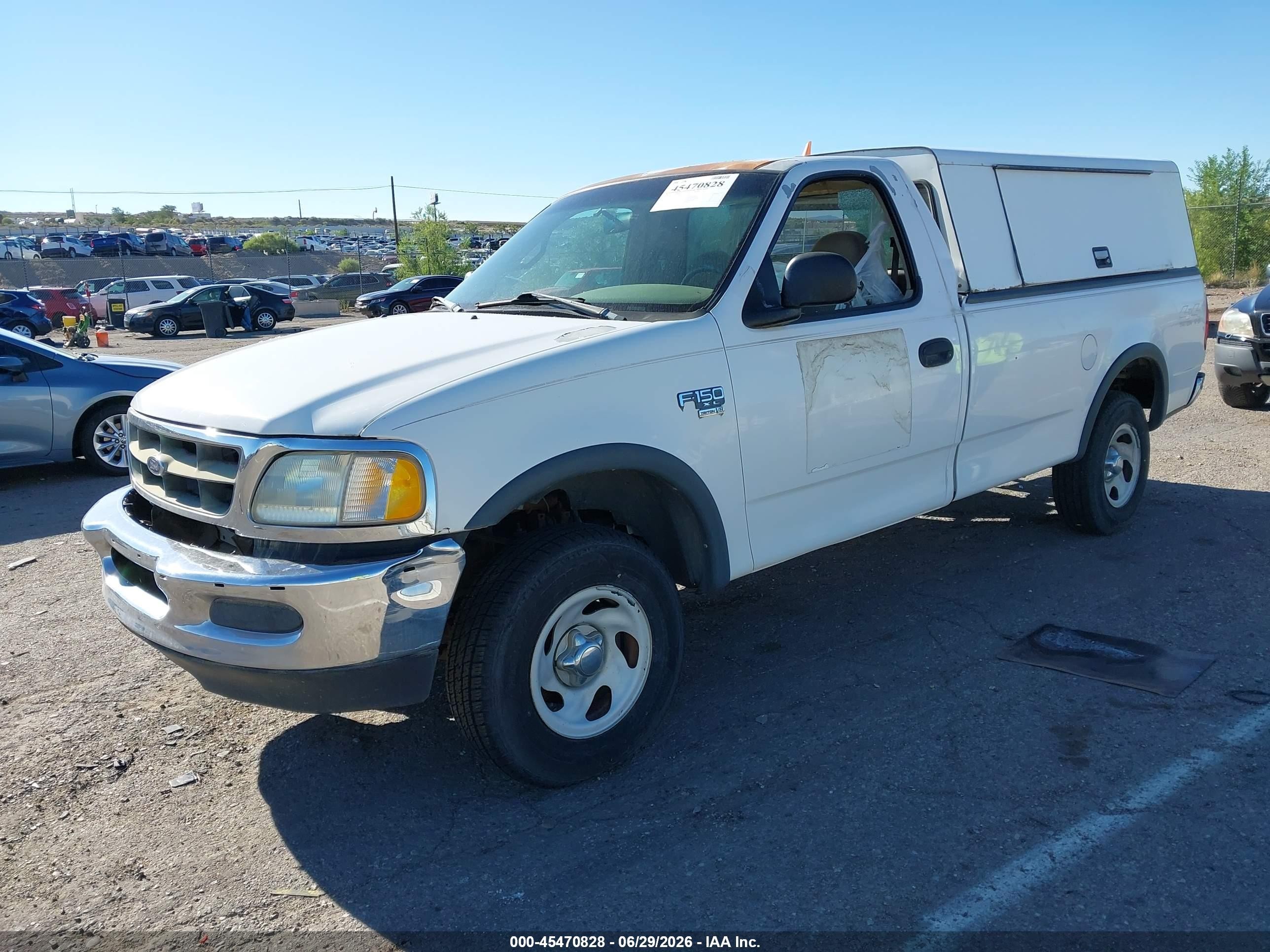 1998 Ford F-150 Lariat/standard/xl/xlt White vin: 1FTZF1861WKB50166