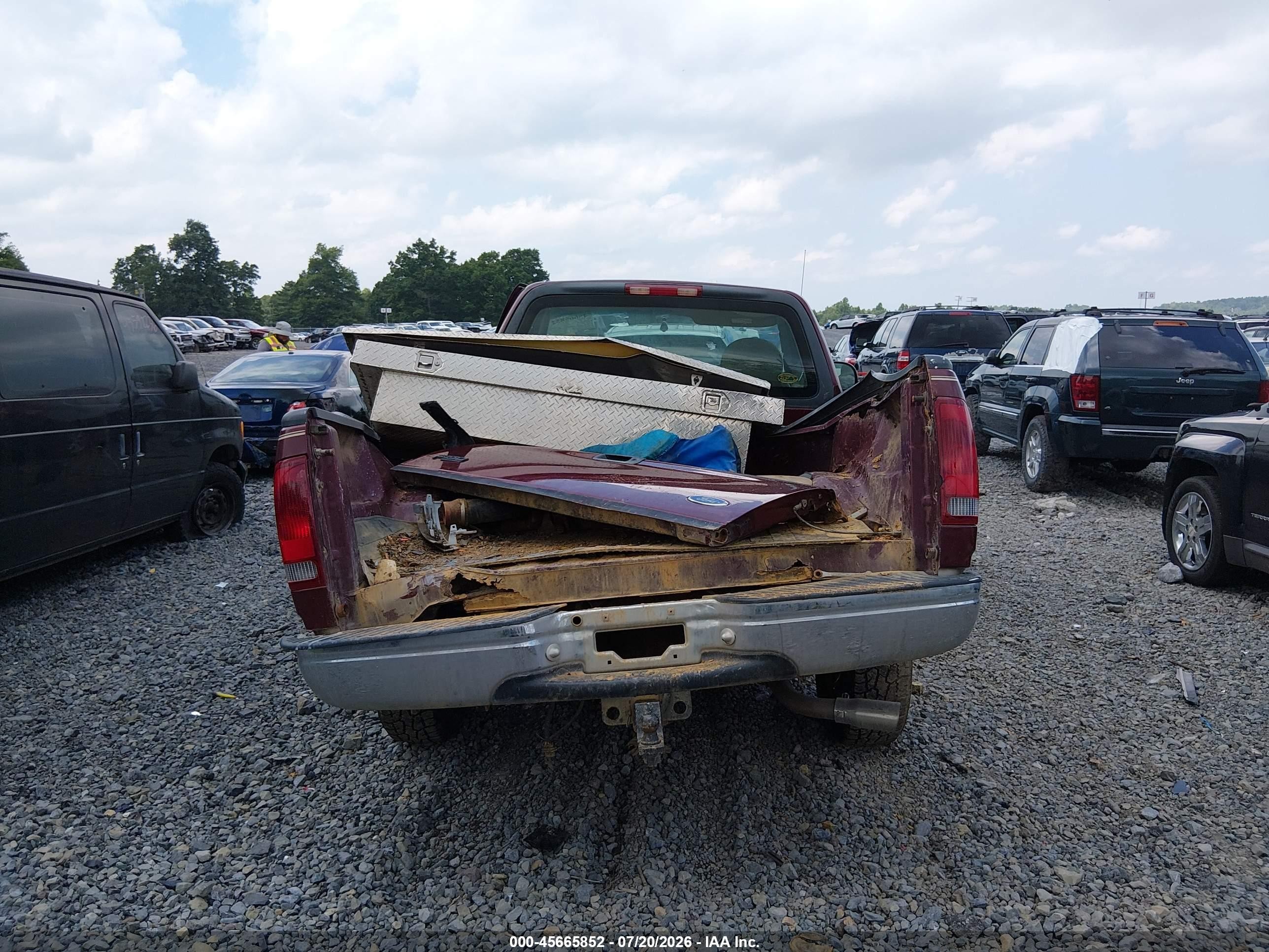 1998 Ford F-150 Lariat/standard/xl/xlt Темно-бордовый vin: 1FTZF18W1WNC21400