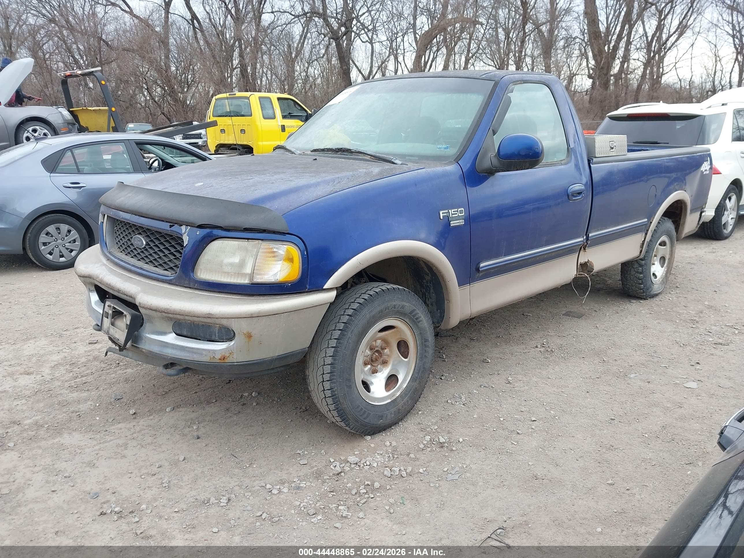 1998 Ford F-150 Lariat/standard/xl/xlt Blue vin: 1FTZF18W9WKB27718