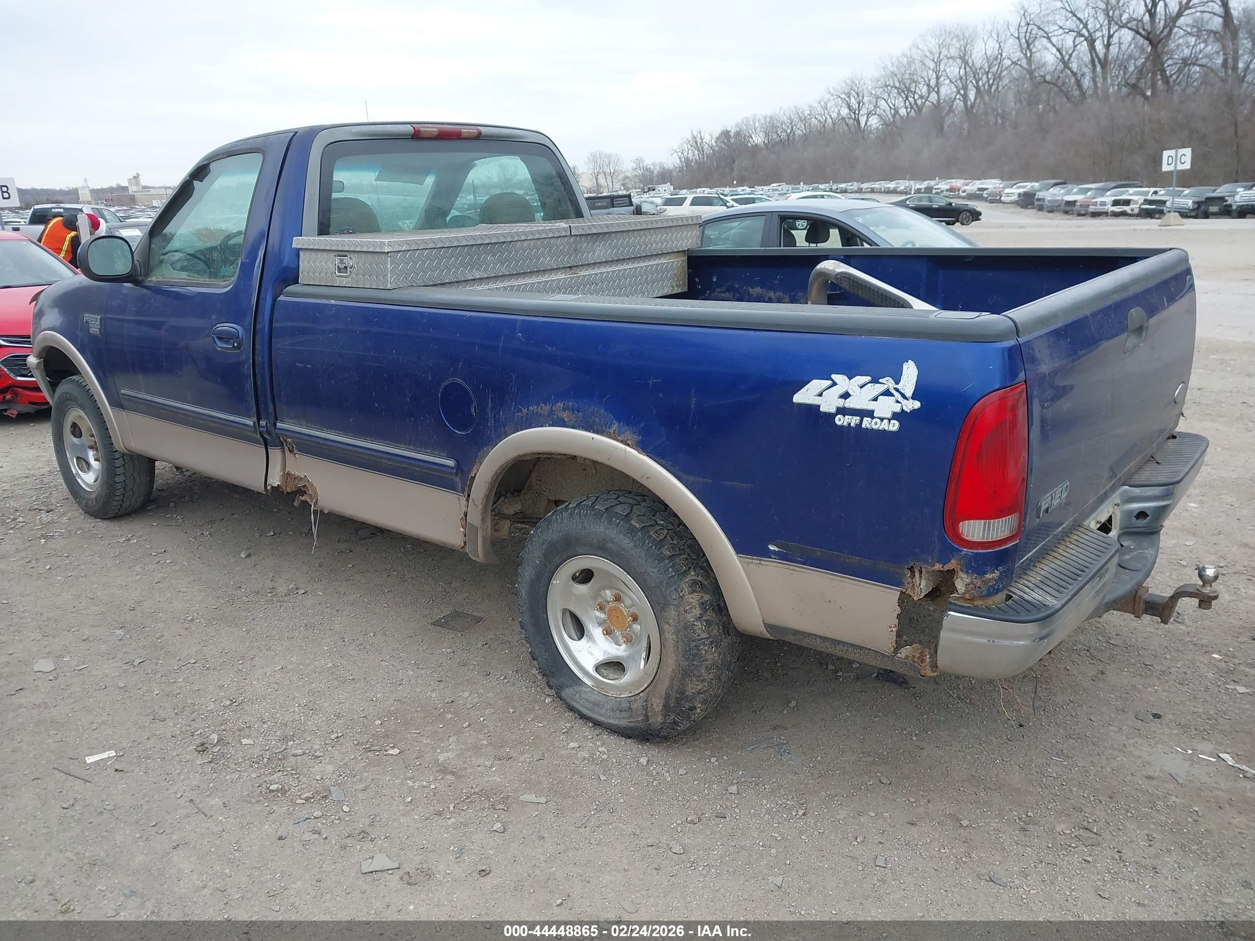1998 Ford F-150 Lariat/standard/xl/xlt Blue vin: 1FTZF18W9WKB27718
