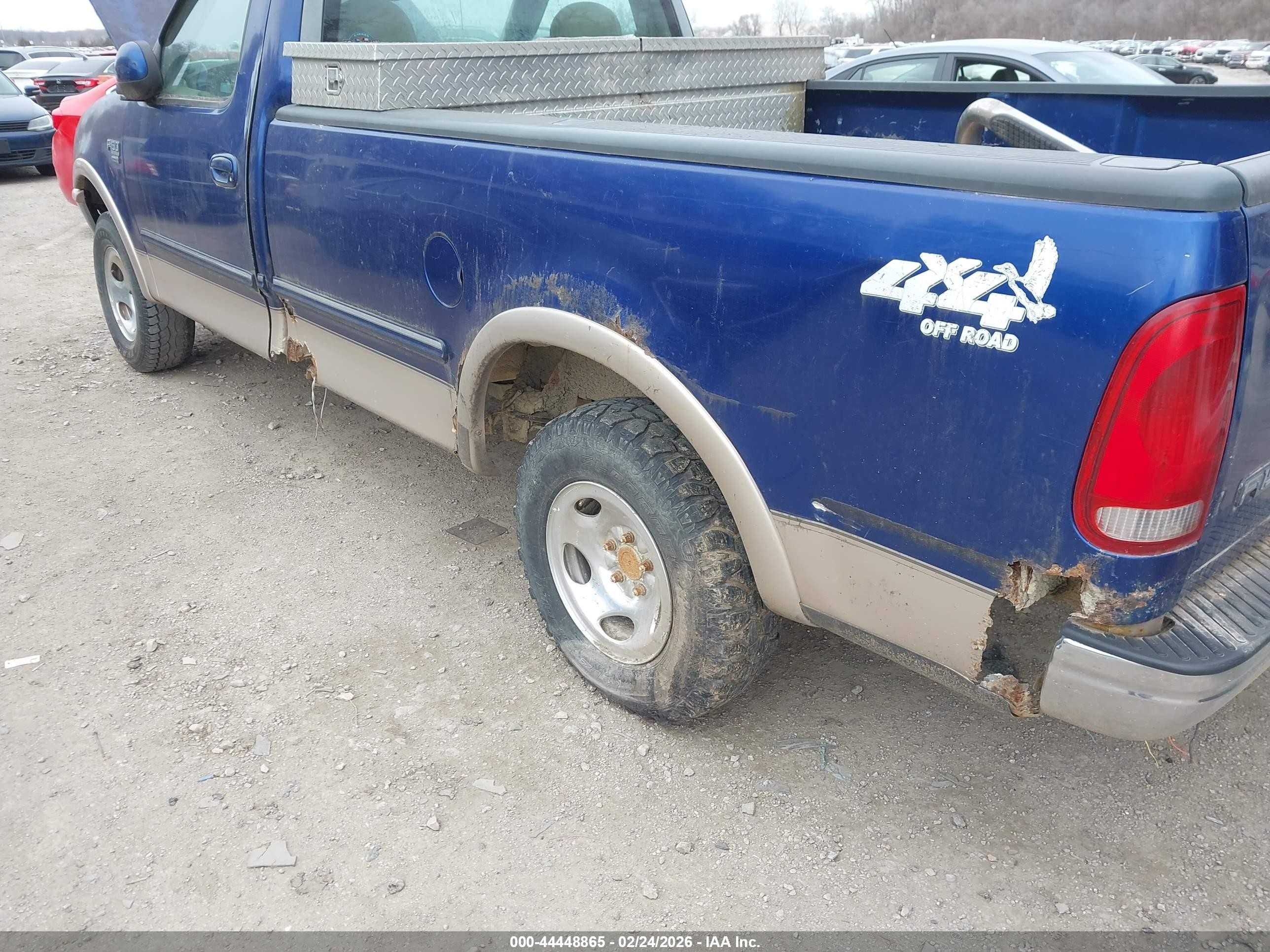 1998 Ford F-150 Lariat/standard/xl/xlt Blue vin: 1FTZF18W9WKB27718