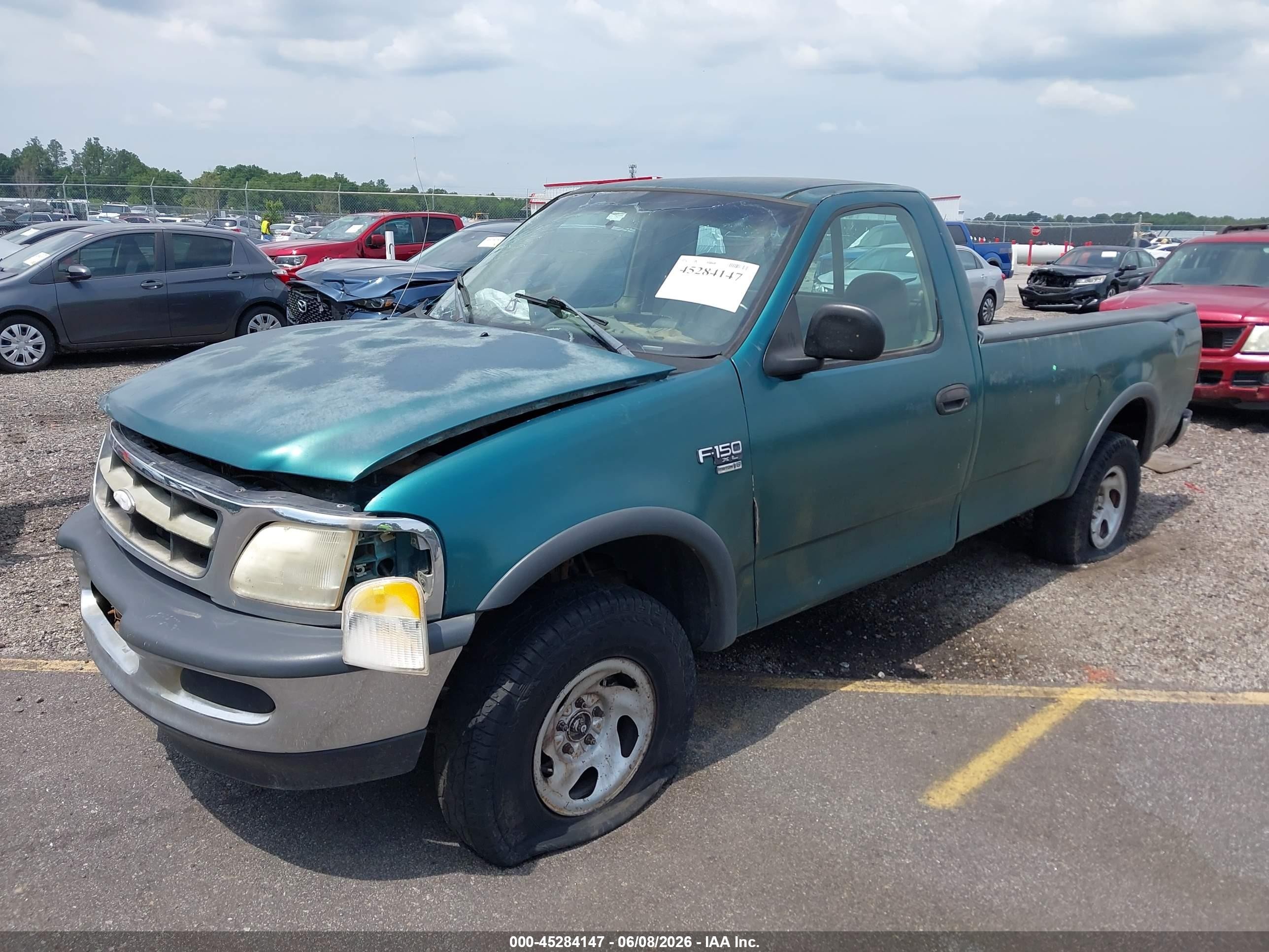 1998 Ford F-150 Lariat/standard/xl/xlt Зеленый vin: 1FTZF18WXWNA65311