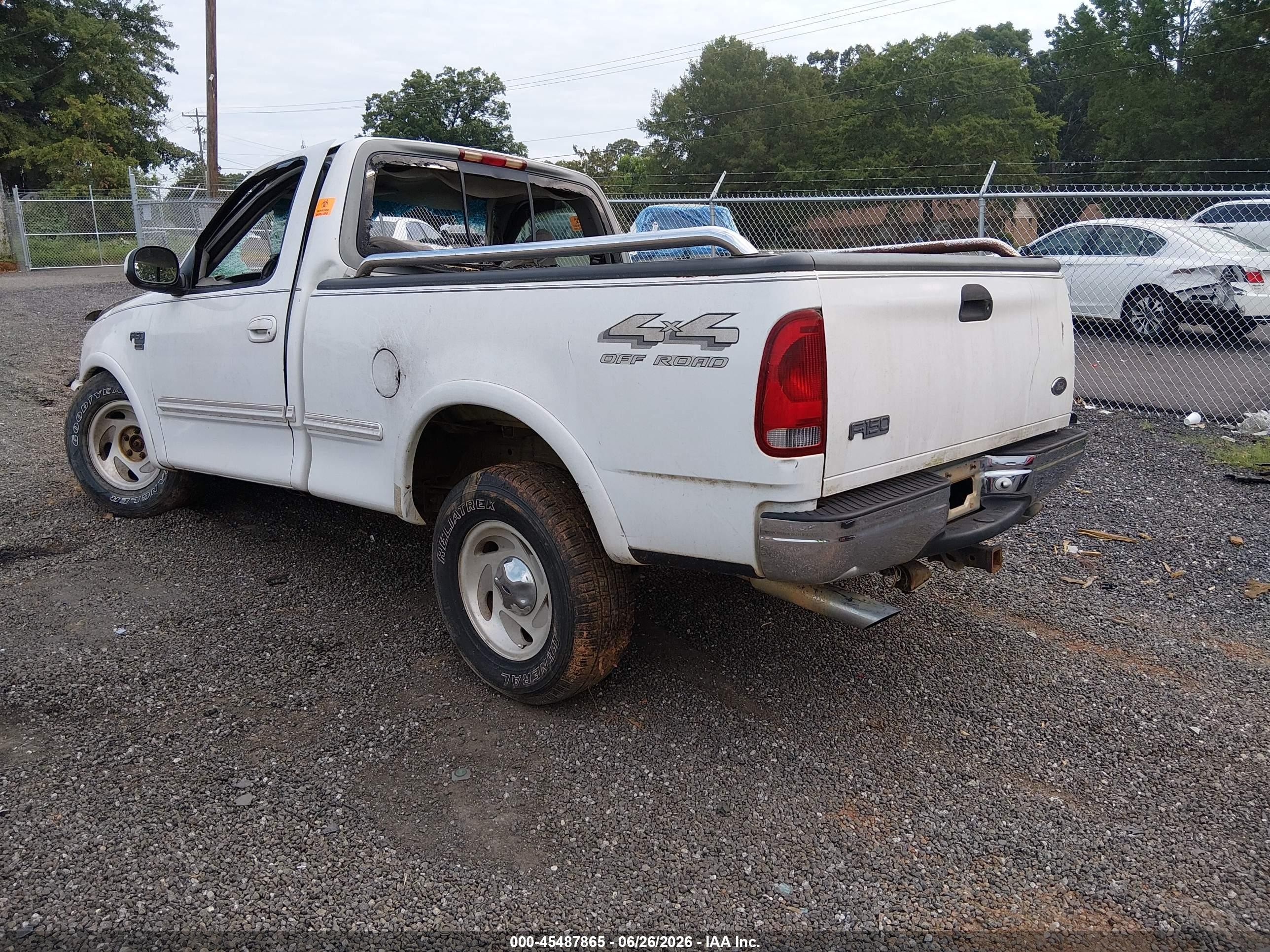 1998 Ford F-150 Lariat/standard/xl/xlt Белый vin: 1FTZF18WXWNB19318
