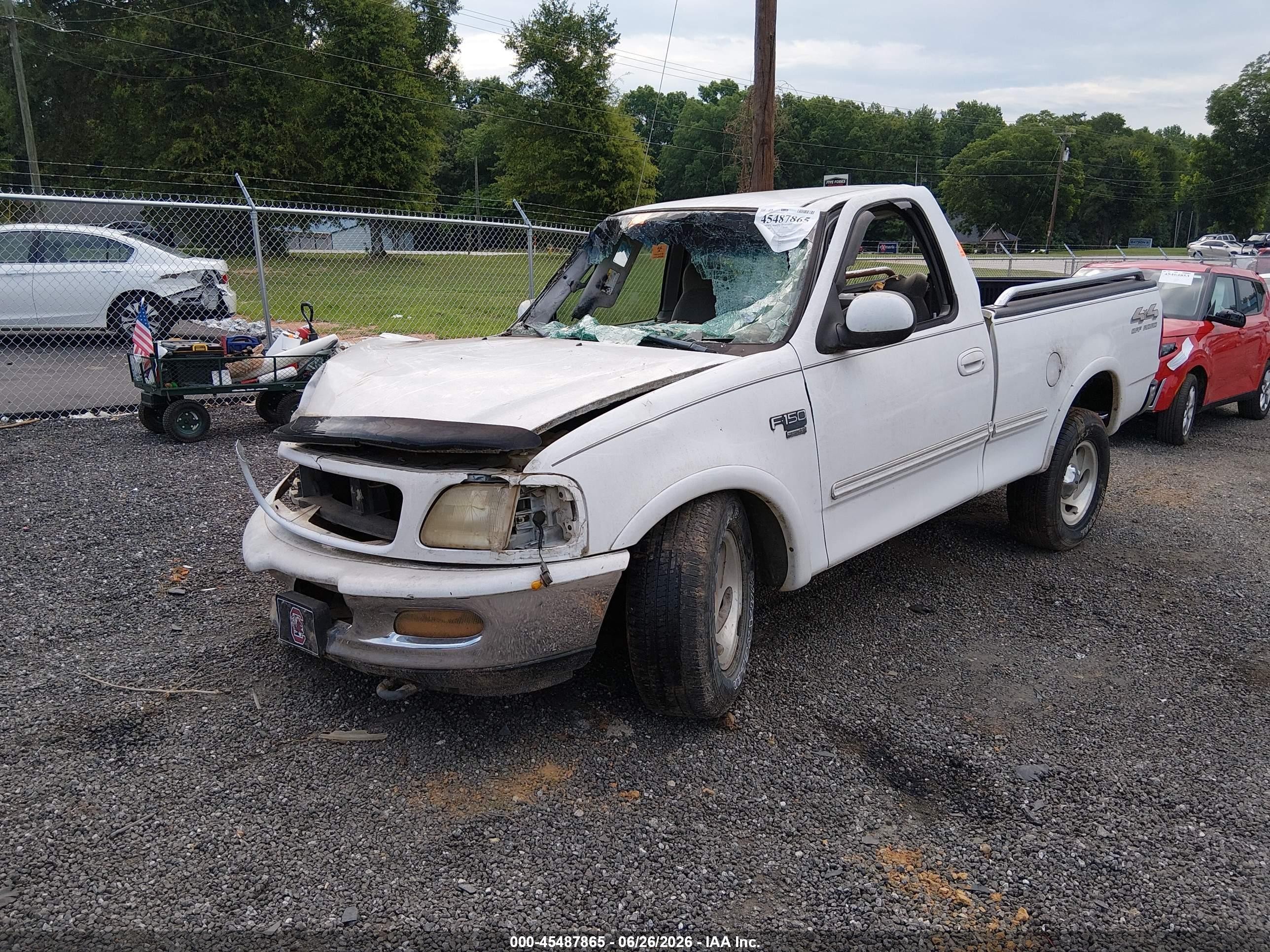 1998 Ford F-150 Lariat/standard/xl/xlt Белый vin: 1FTZF18WXWNB19318