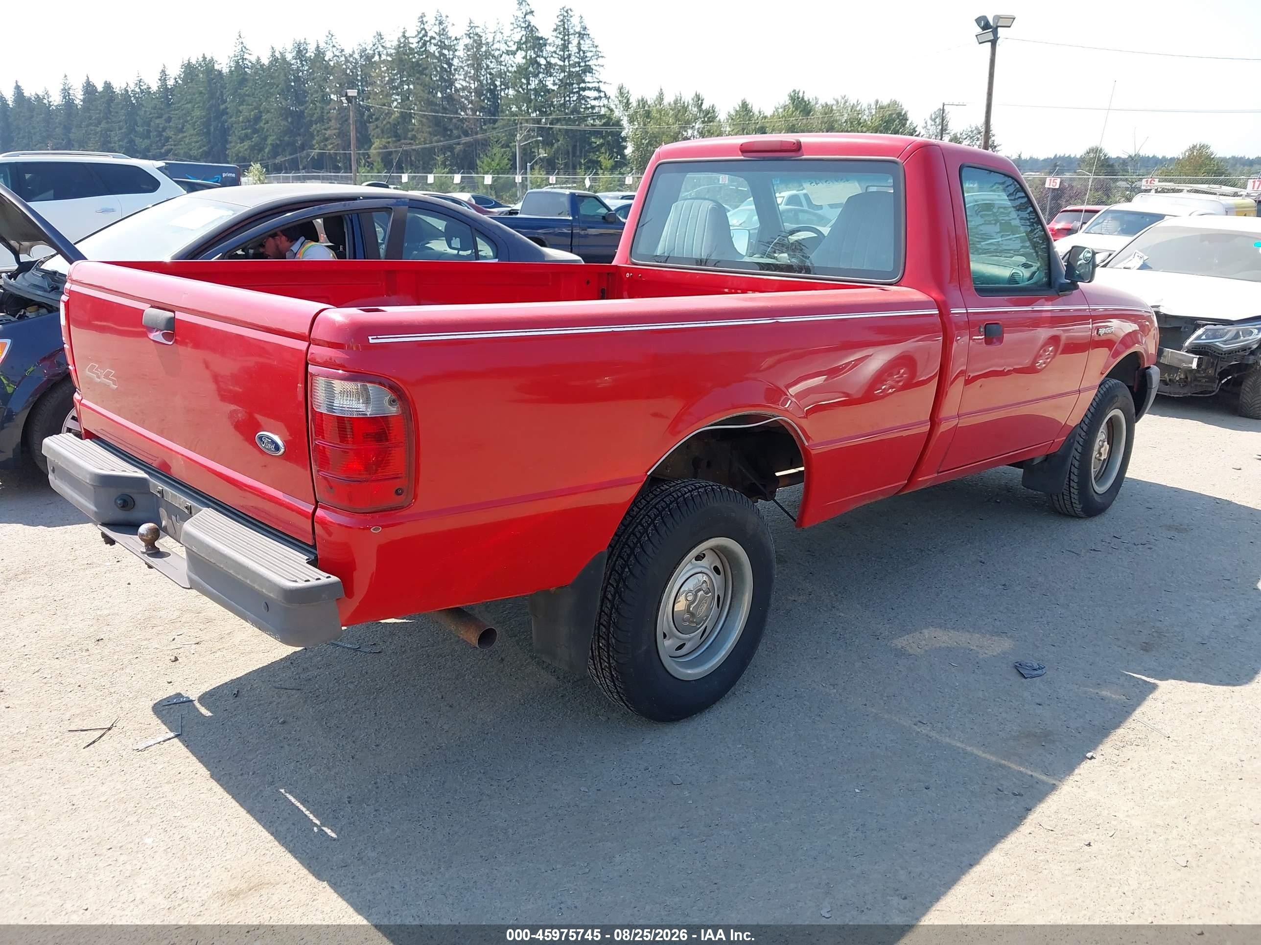 2001 Ford Ranger Edge Red vin: 1FTZR11E91PB29716