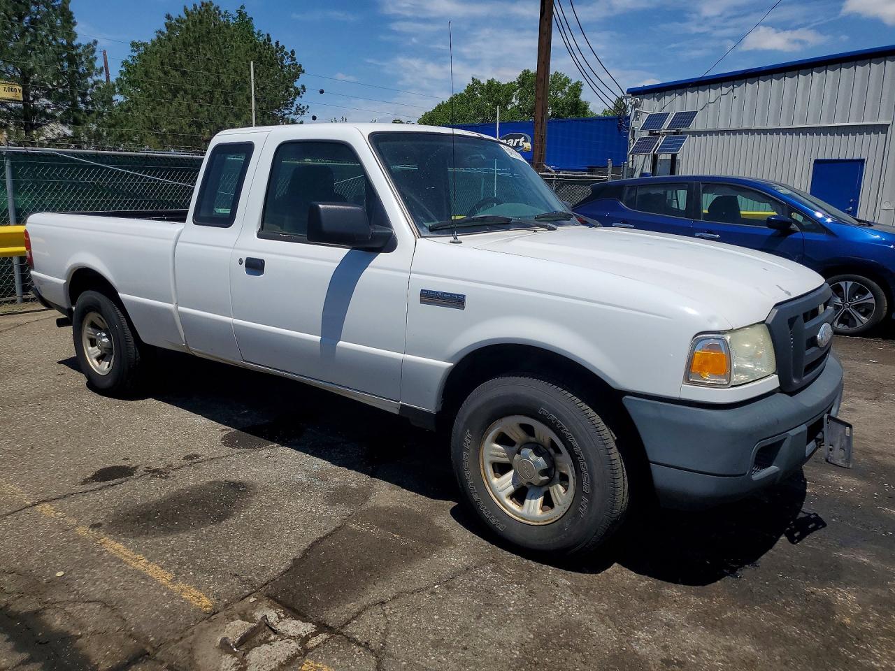 2007 Ford Ranger Super Cab White vin: 1FTZR14U27PA47323