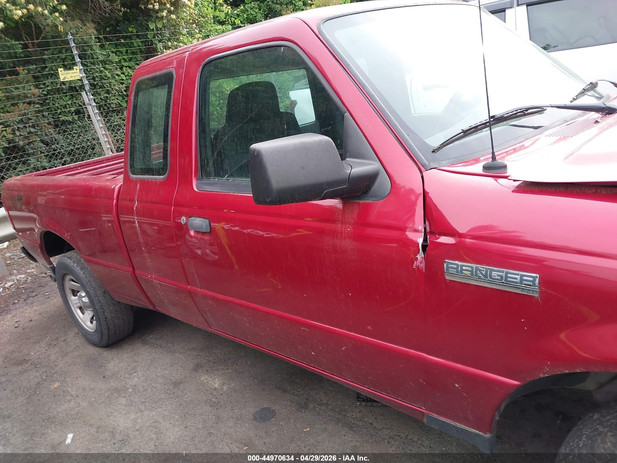 2007 Ford Ranger Xlt Red vin: 1FTZR14U77PA24412