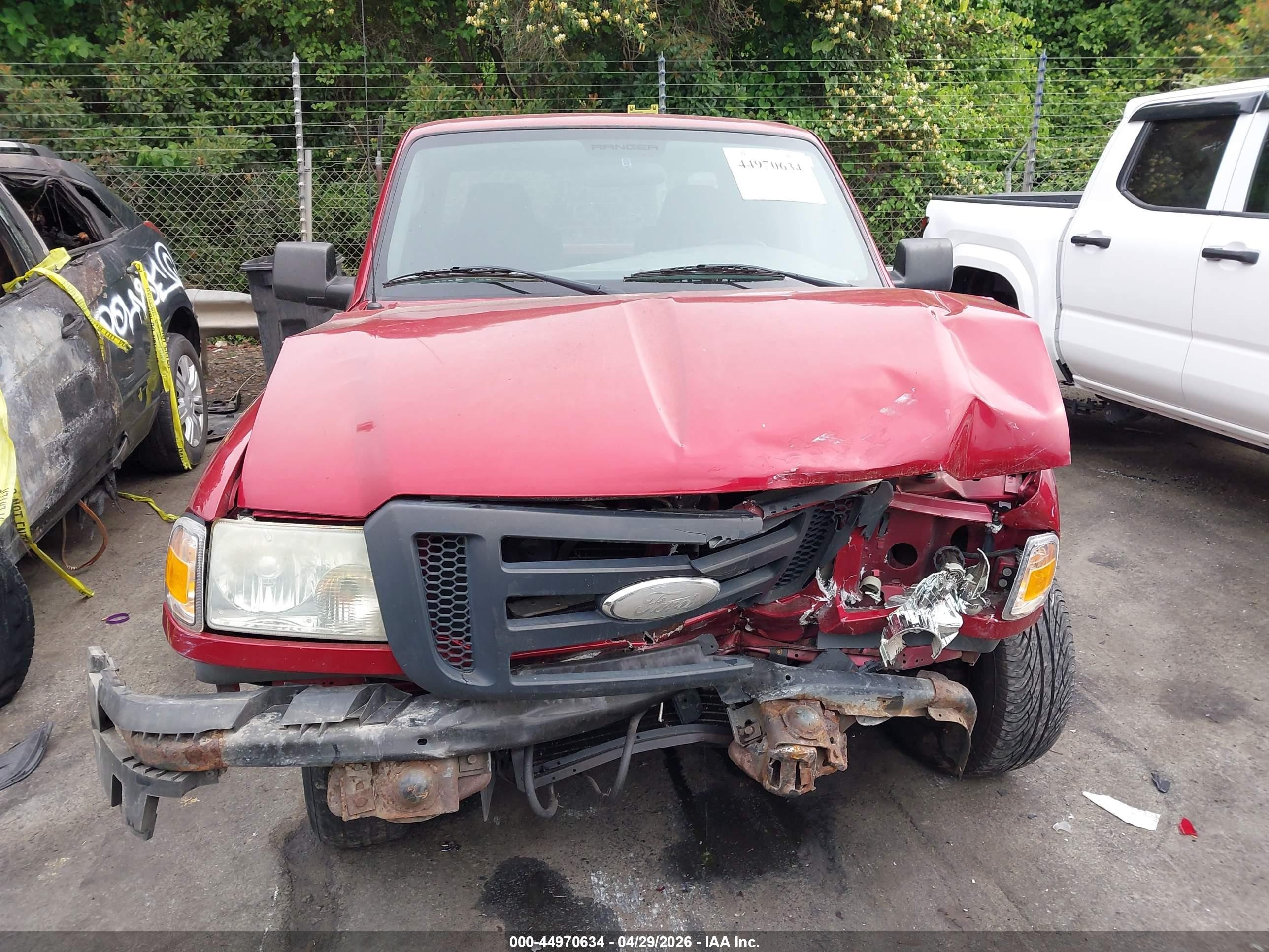 2007 Ford Ranger Xlt Red vin: 1FTZR14U77PA24412