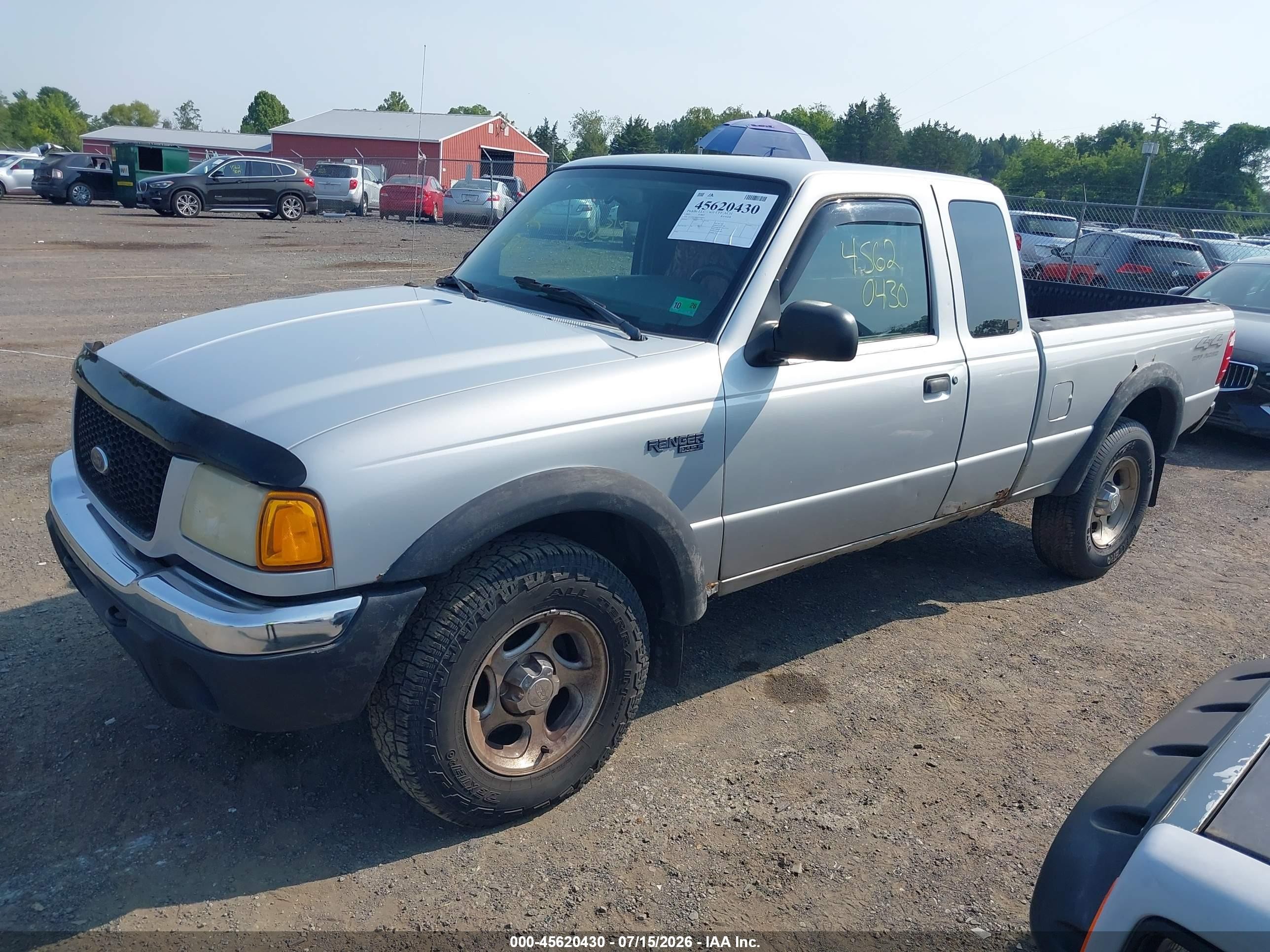 2001 Ford Ranger Edge/xlt Silver vin: 1FTZR15E01TA60951