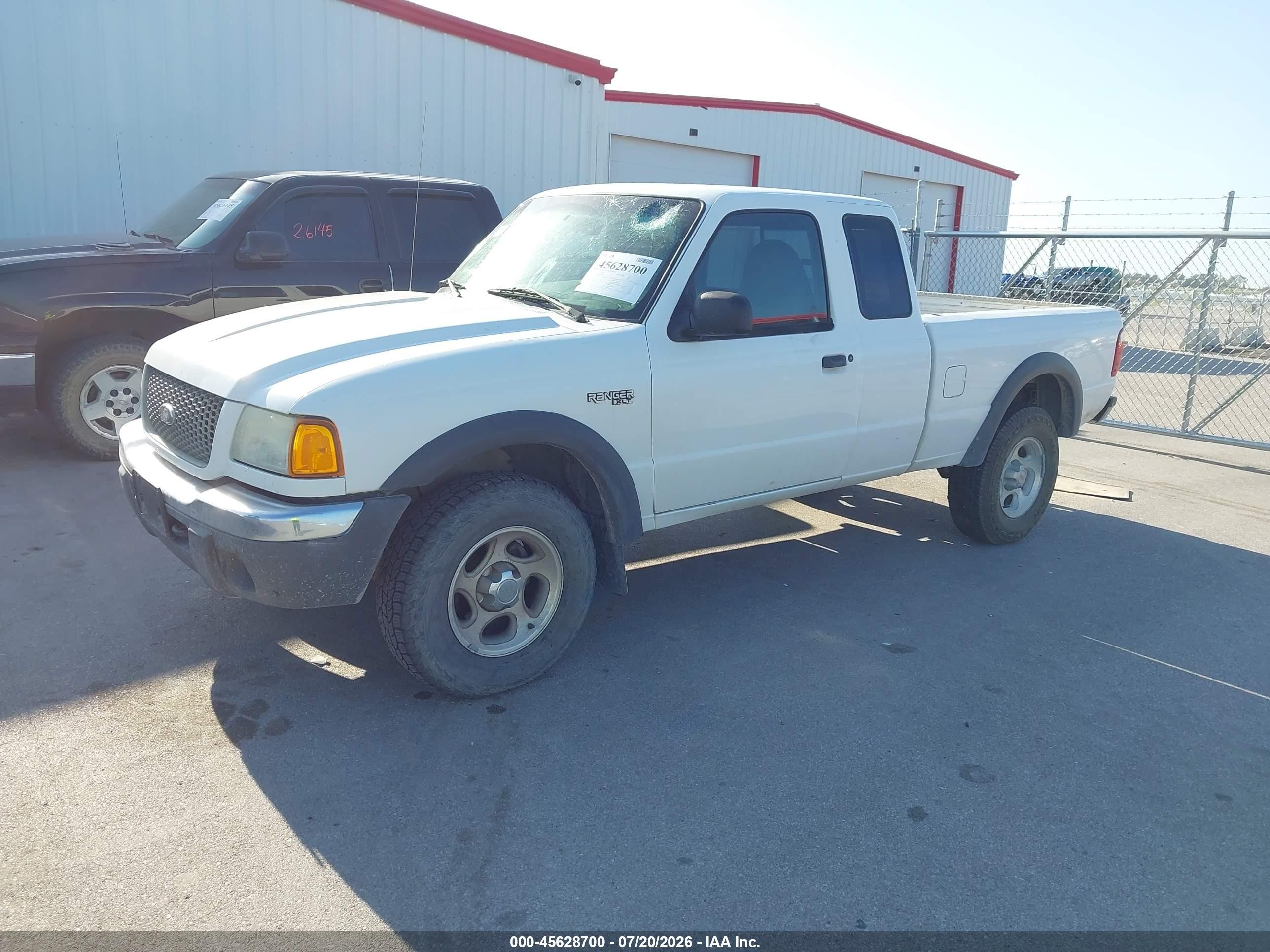 2002 Ford Ranger Xlt White vin: 1FTZR15E02PA64041