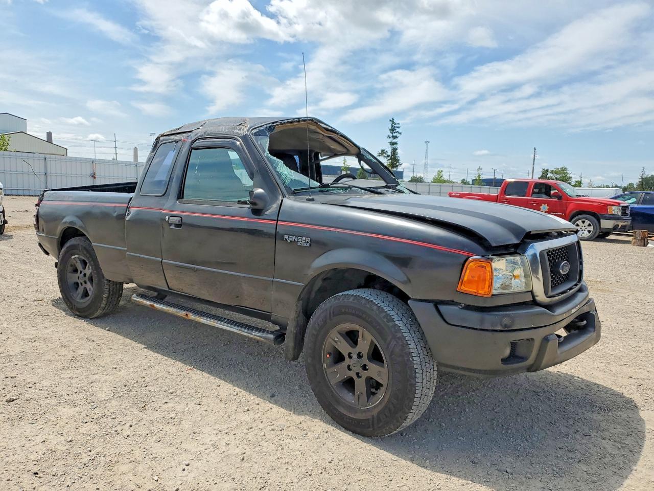 2005 Ford Ranger Super Cab Black vin: 1FTZR15E05PA88151