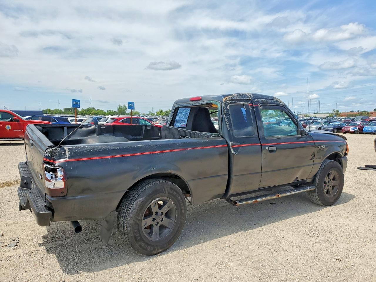 2005 Ford Ranger Super Cab Black vin: 1FTZR15E05PA88151