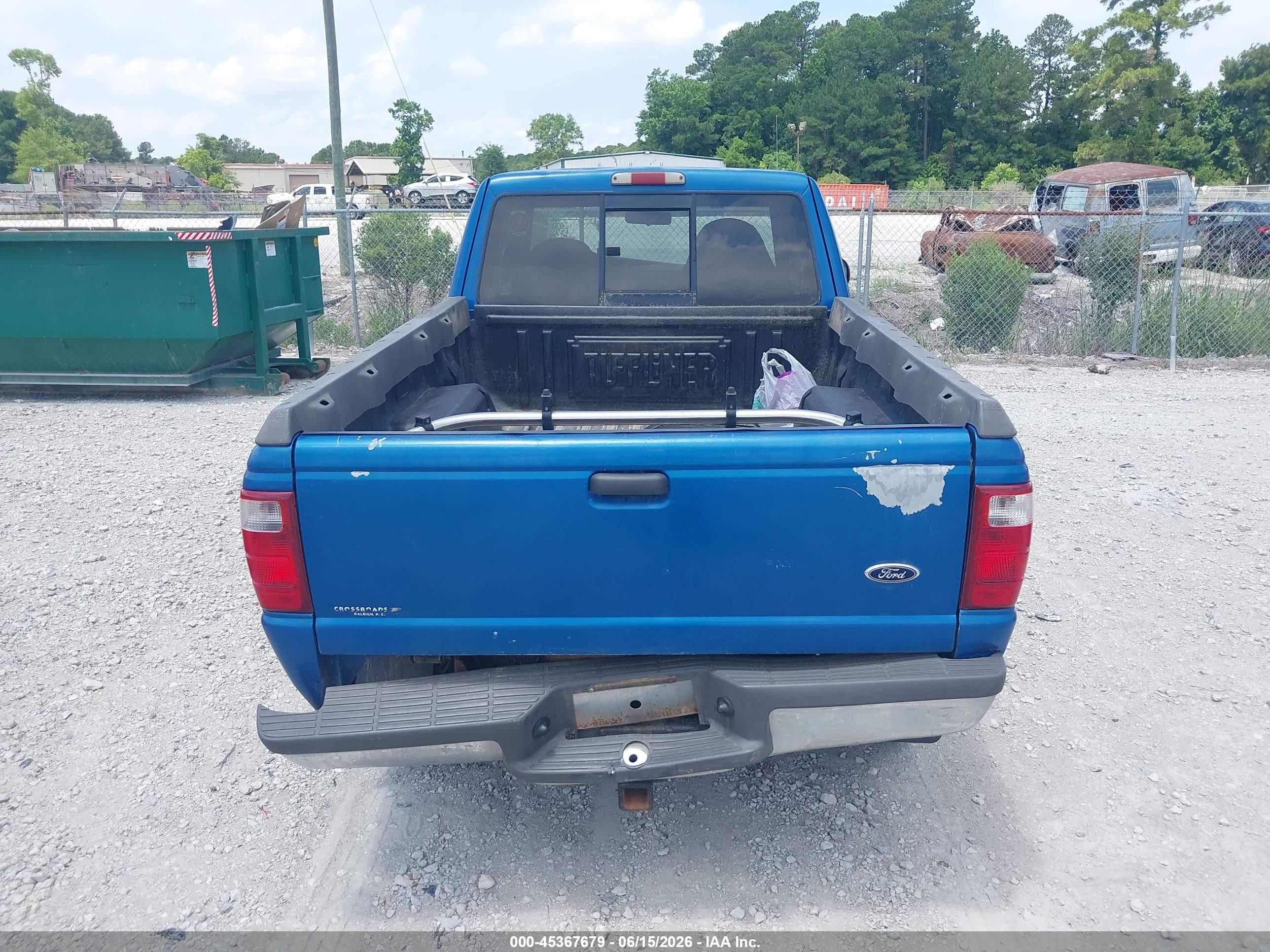 2001 Ford Ranger Edge/xlt Blue vin: 1FTZR15E11PA01531