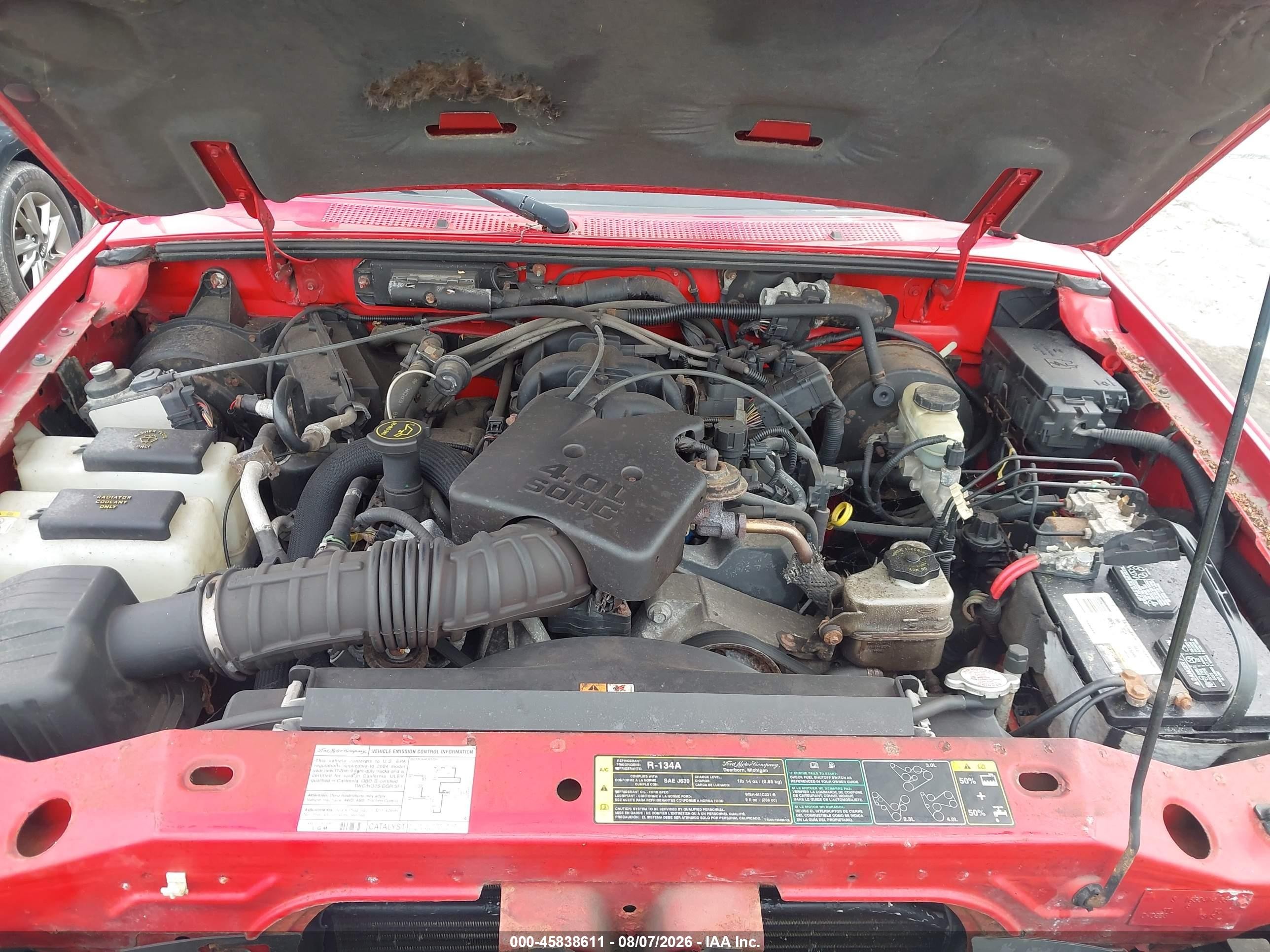 2004 Ford Ranger Xlt Красный vin: 1FTZR15E14PB08373