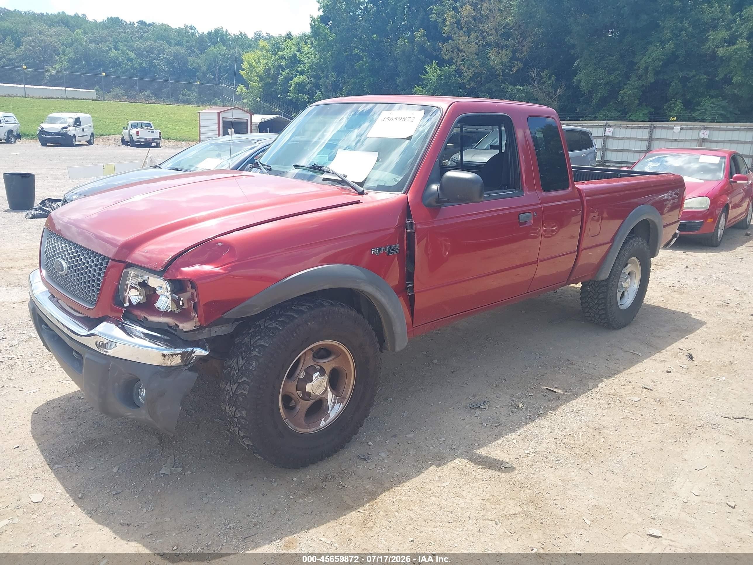 2001 Ford Ranger Edge/xlt Red vin: 1FTZR15E21PA68865