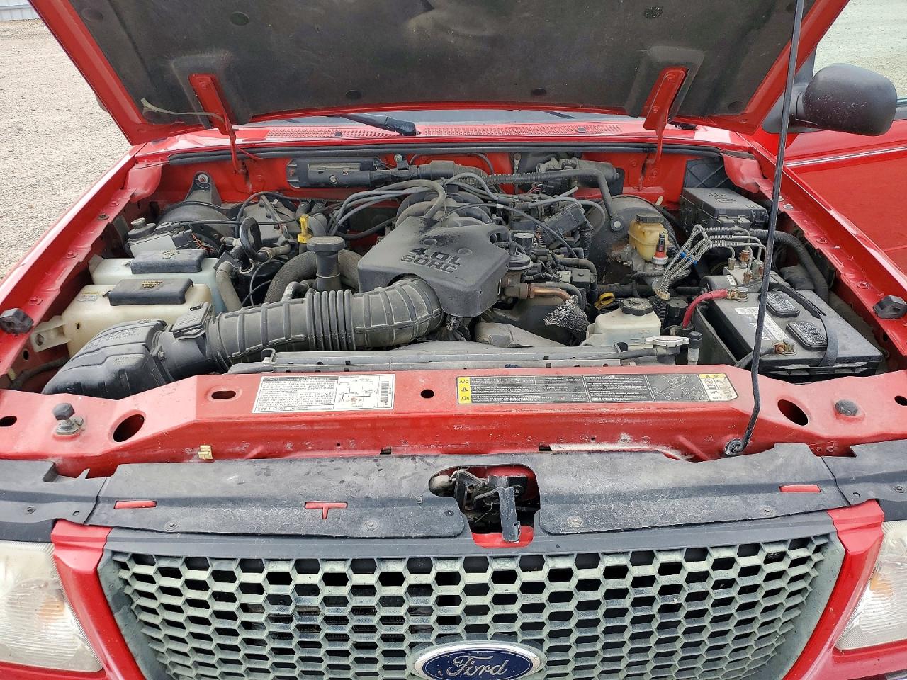 2001 Ford Ranger Super Cab Red vin: 1FTZR15E21PB17496