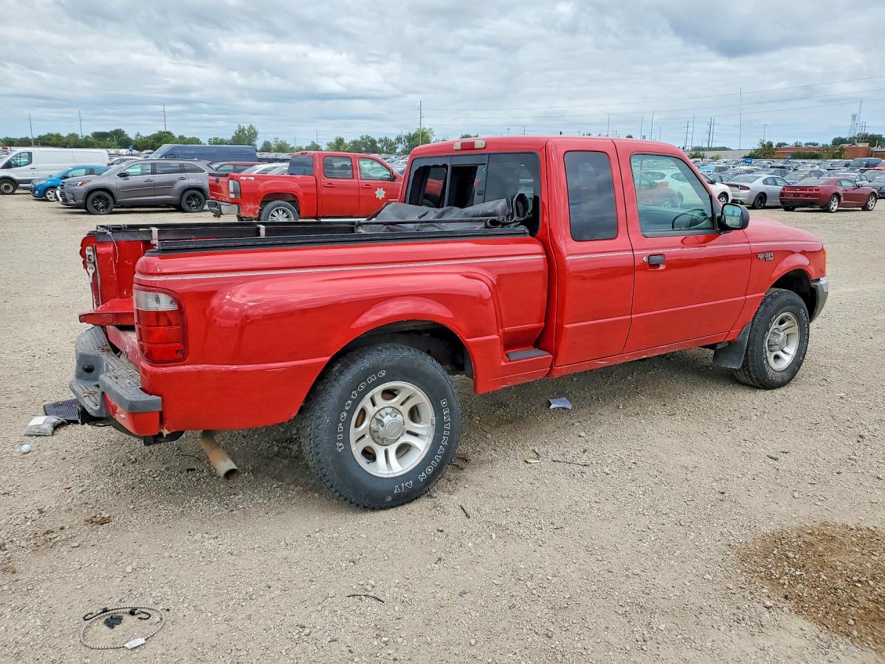 2001 Ford Ranger Super Cab Red vin: 1FTZR15E21PB17496