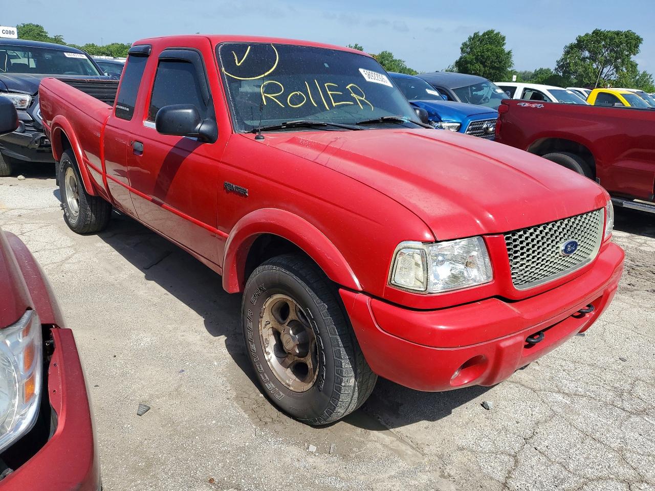 2001 Ford Ranger Super Cab Red vin: 1FTZR15E21TA89948