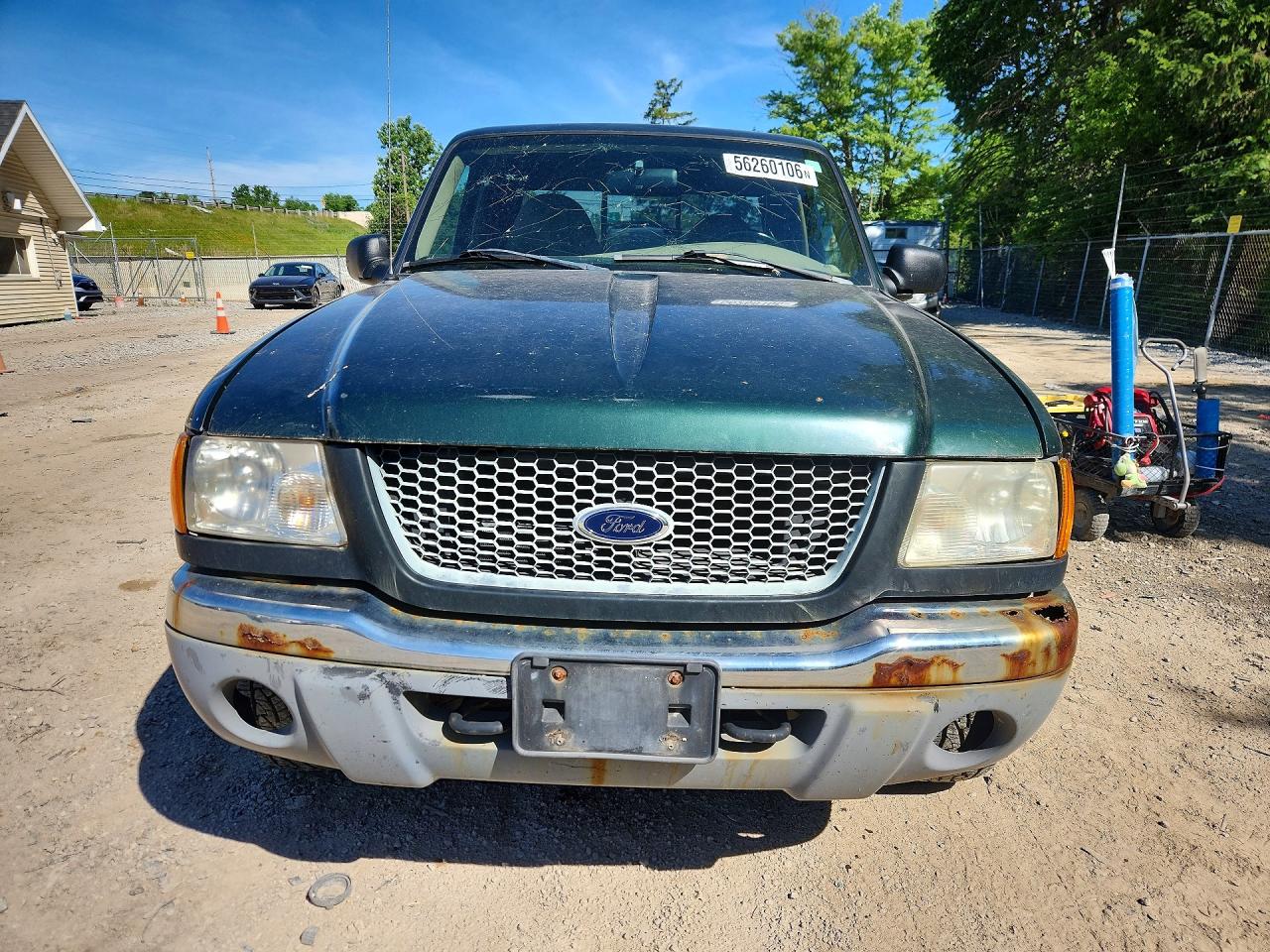 2002 Ford Ranger Super Cab Green vin: 1FTZR15E22PB46515