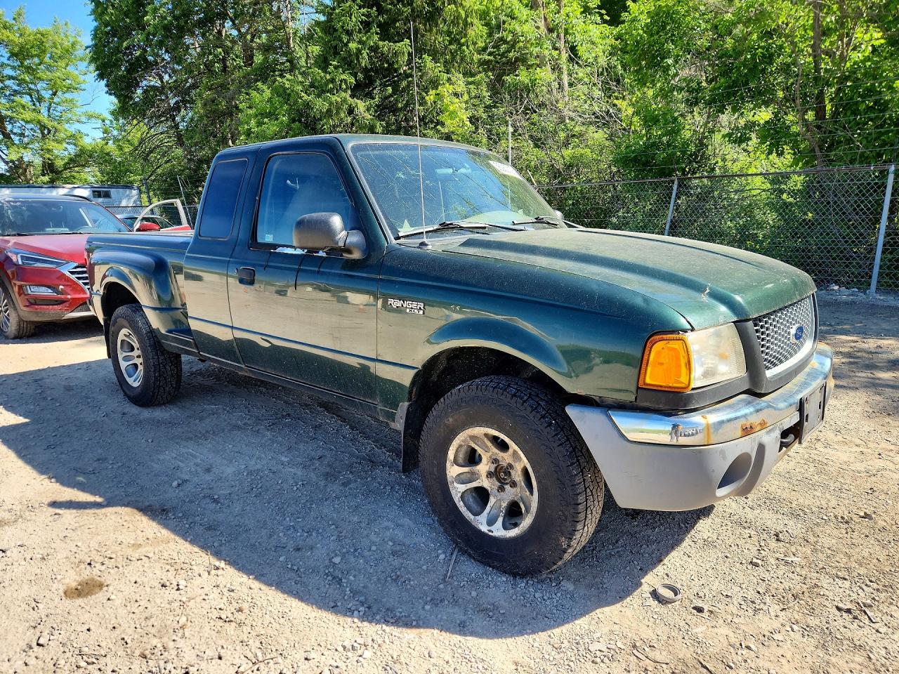 2002 Ford Ranger Super Cab Green vin: 1FTZR15E22PB46515
