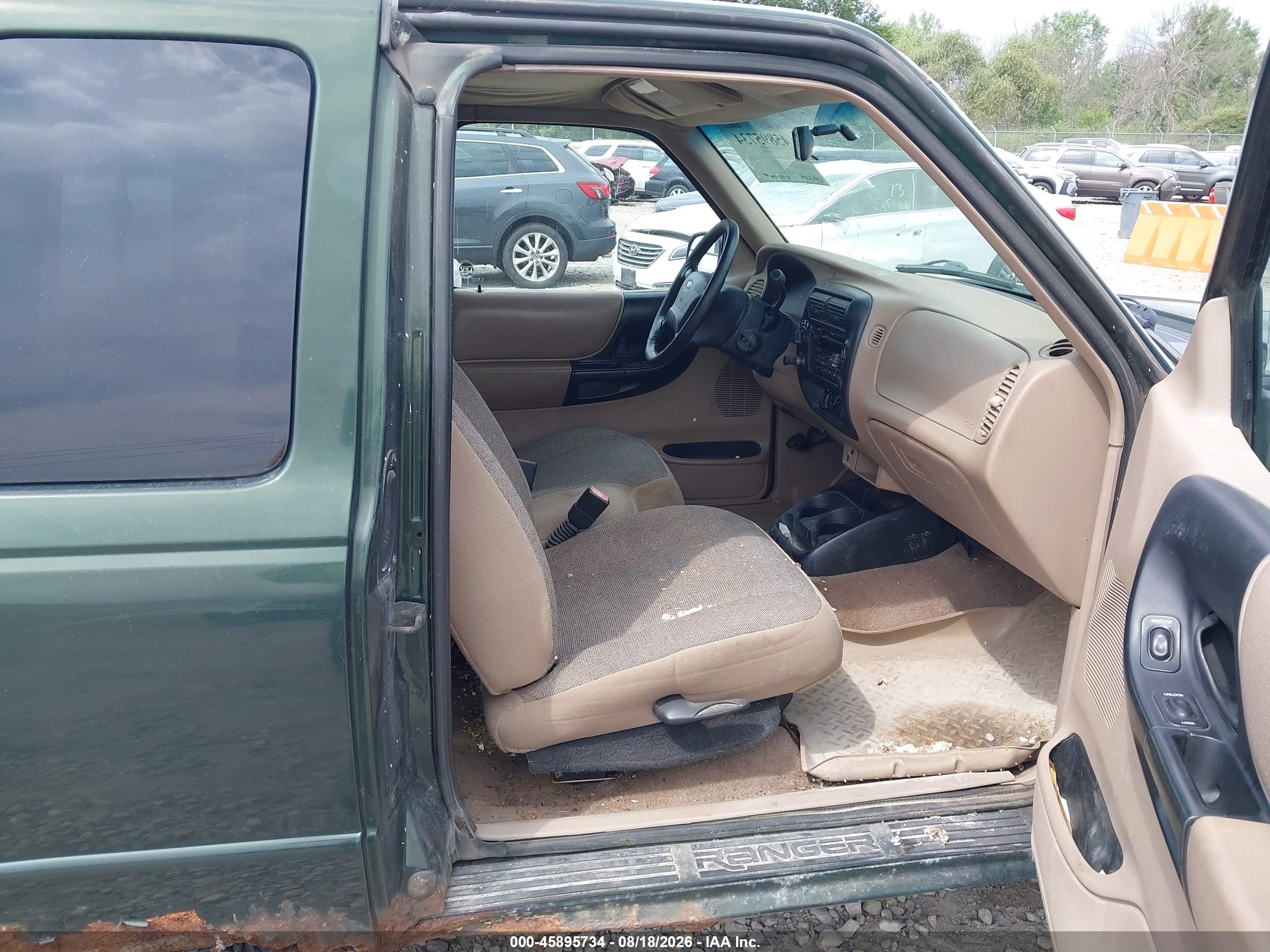 2001 Ford Ranger Edge/xlt Green vin: 1FTZR15E31PA03474