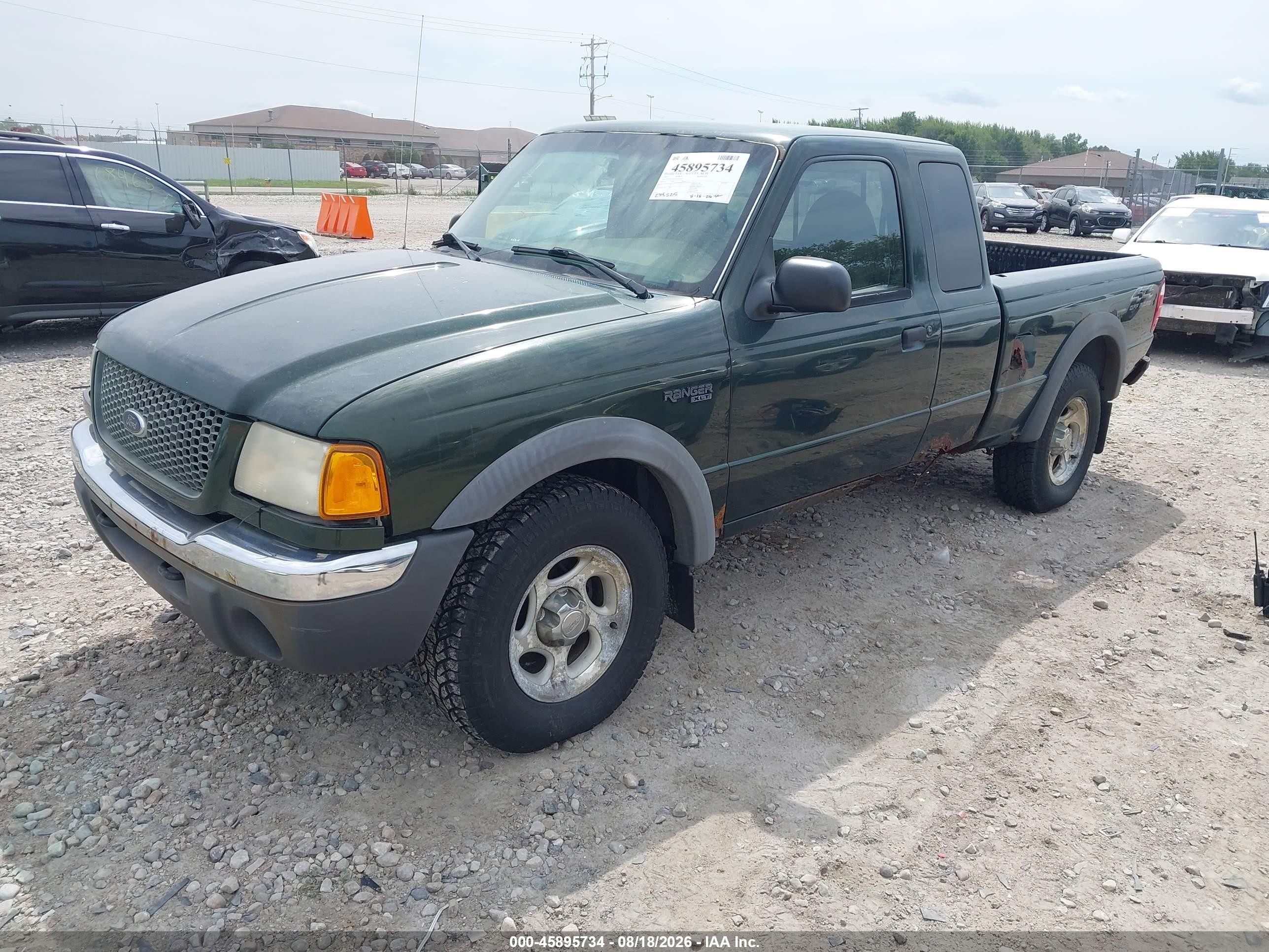 2001 Ford Ranger Edge/xlt Green vin: 1FTZR15E31PA03474